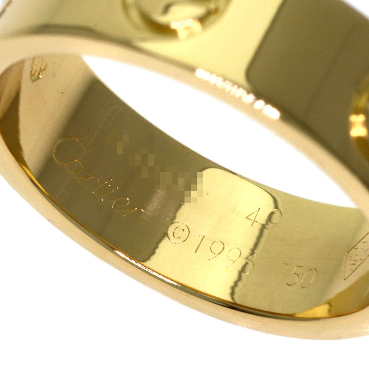 CARTIER カルティエ ミニ ラブリング #49 リング・指輪 K18YG 