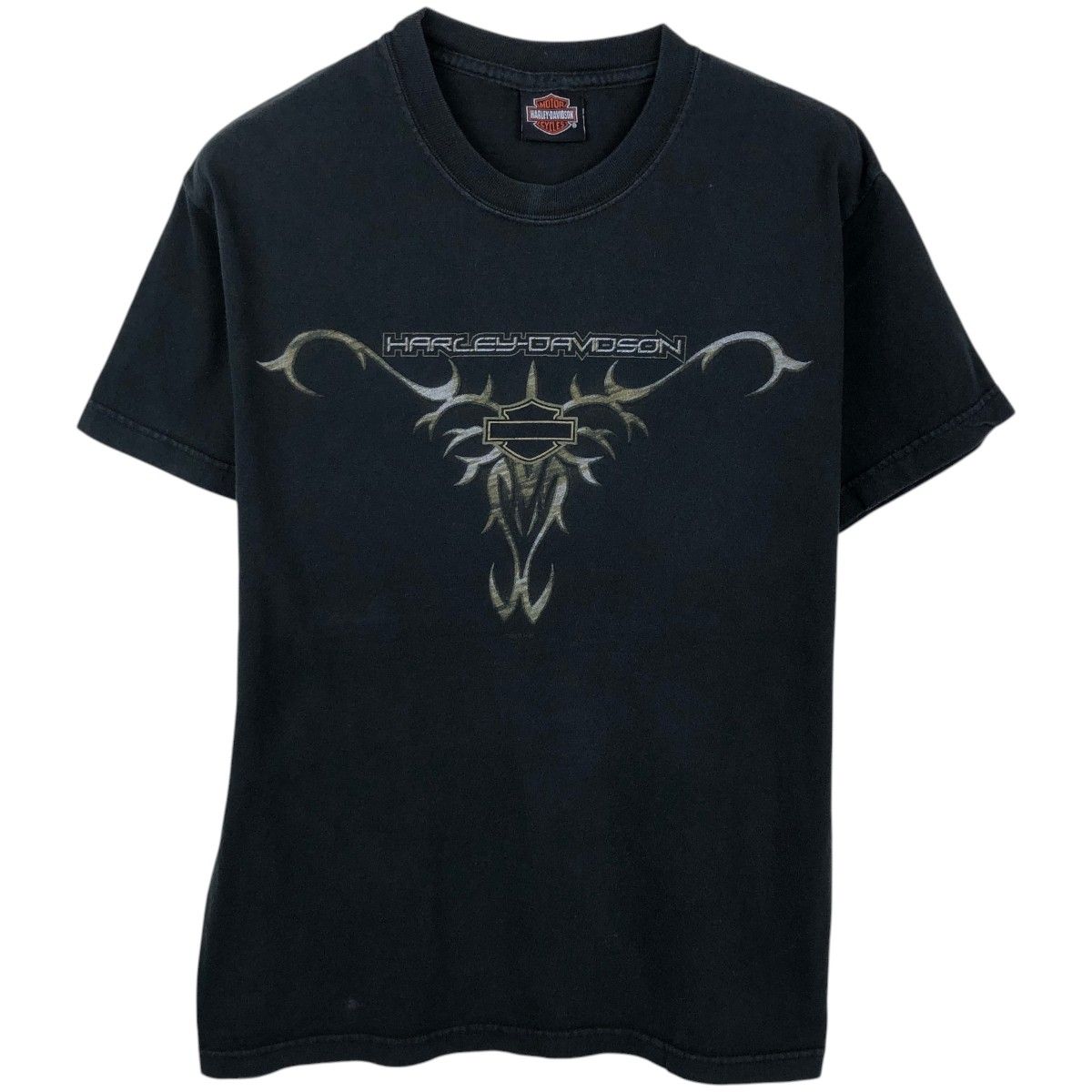 古着 00年代 ハーレーダビッドソン Harley-Davidson トライバル モーターサイクル バイクTシャツ メンズM相当/eaa662020