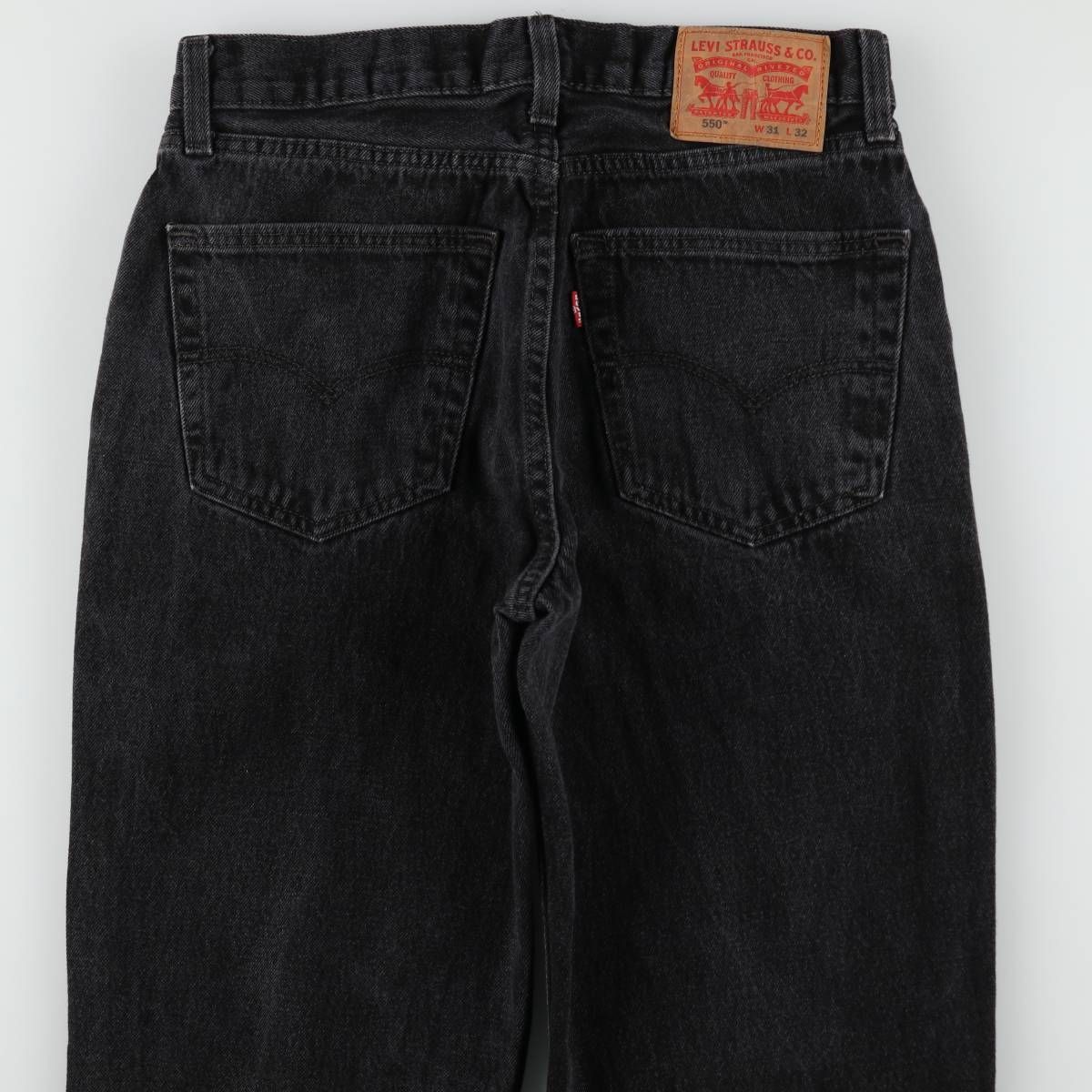 古着 リーバイス Levi's 550 ブラックデニム テーパードデニムパンツ