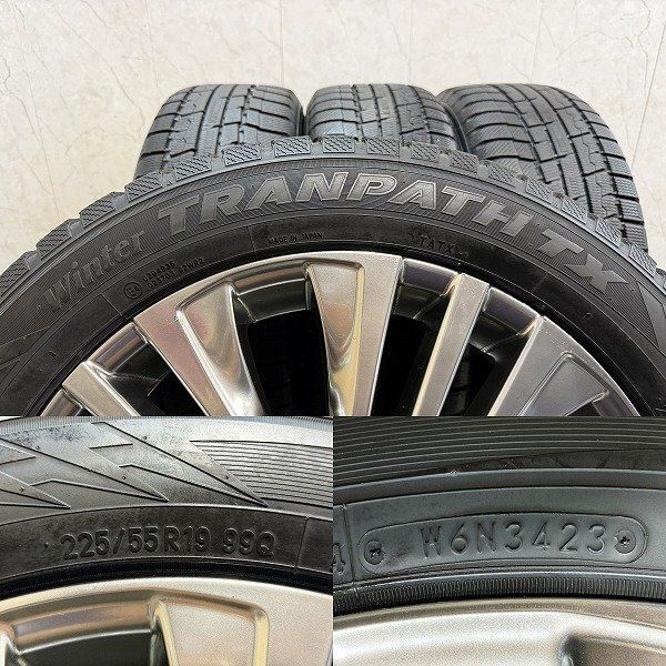 TOYO TX 225/55R19】スタッドレス【トヨタ 80ハリアー 純正ホイール 19