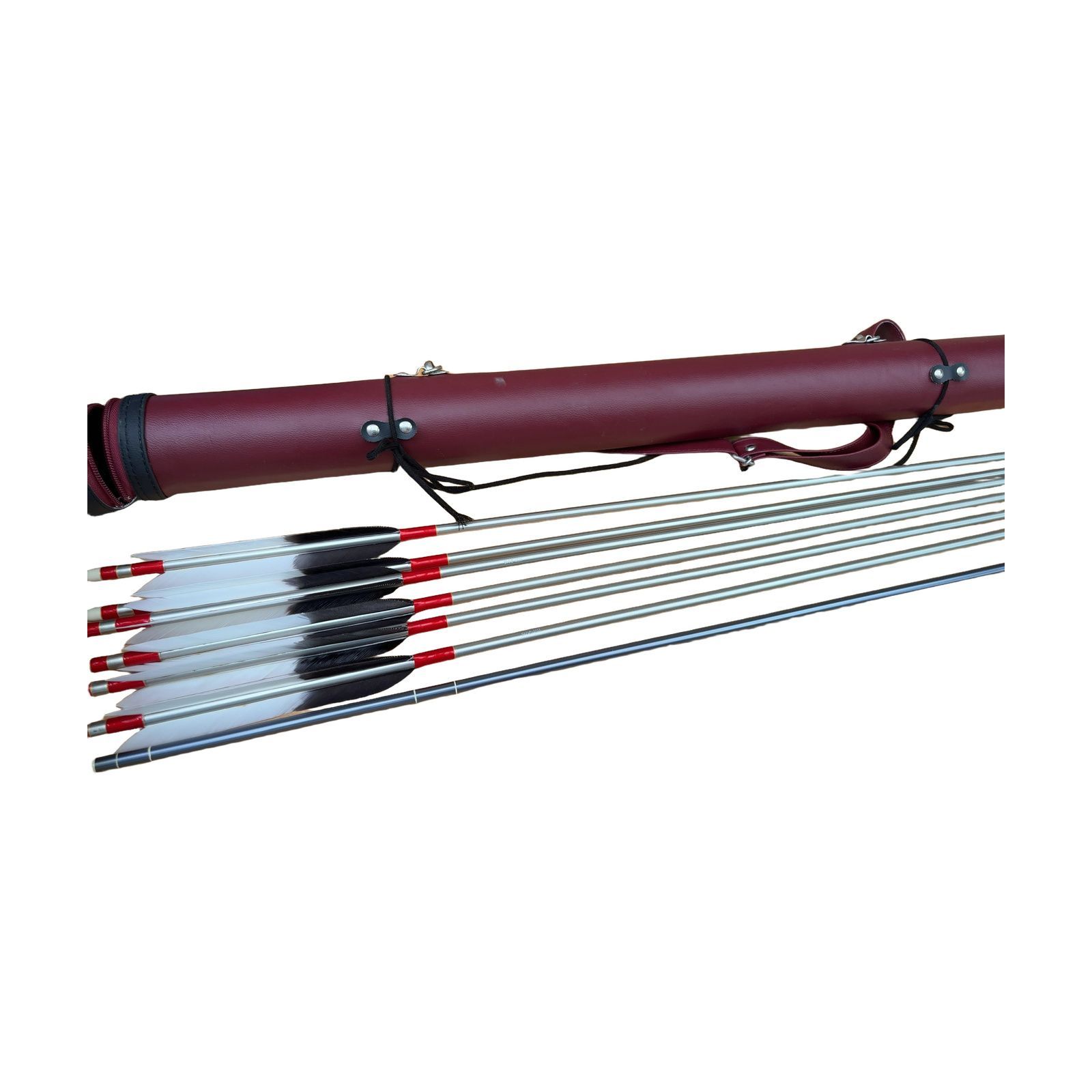 弓道 EASTON XX75 2015 矢 6本+予備１本　 矢筒付き ジュラルミン矢 まとめ b437-2 10,436円