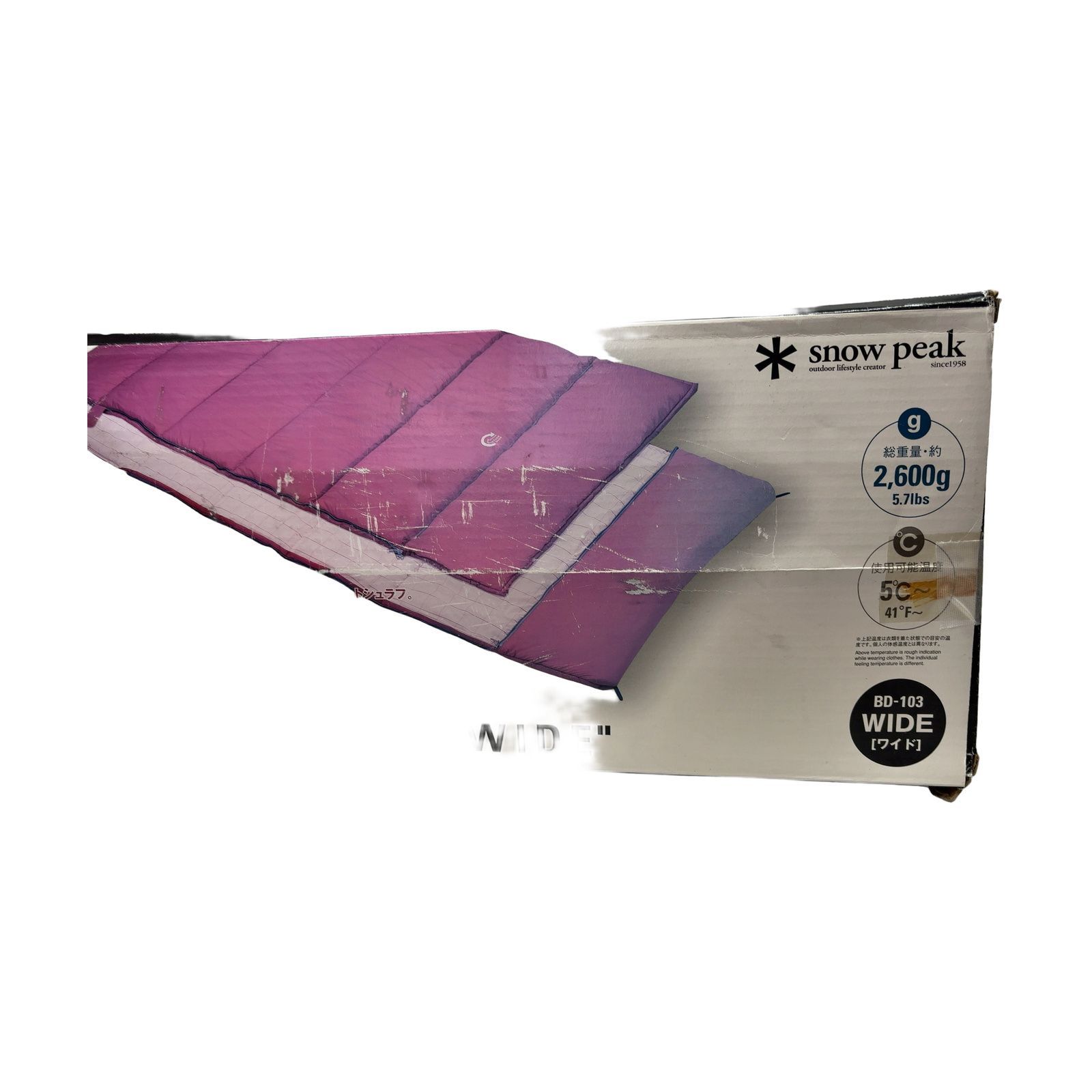 snow peak セパレートシュラフ オフトンワイド BD-103 寝袋 b439