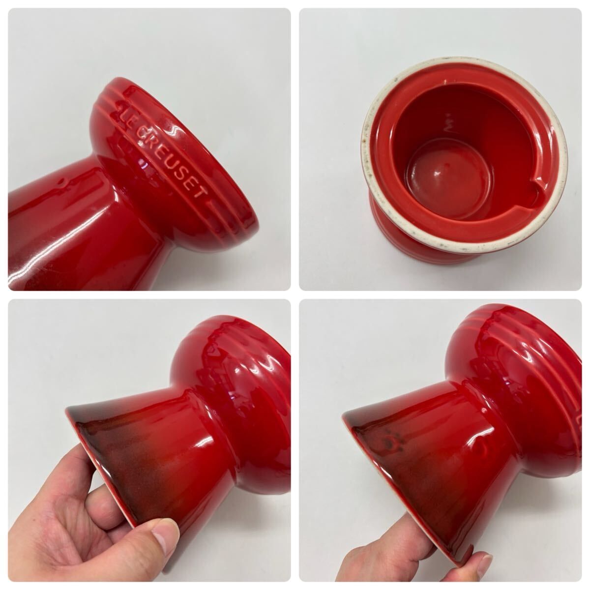 LE CREUSET ル クルーゼ ハイスタンド ペットボール ペット ボウル RED