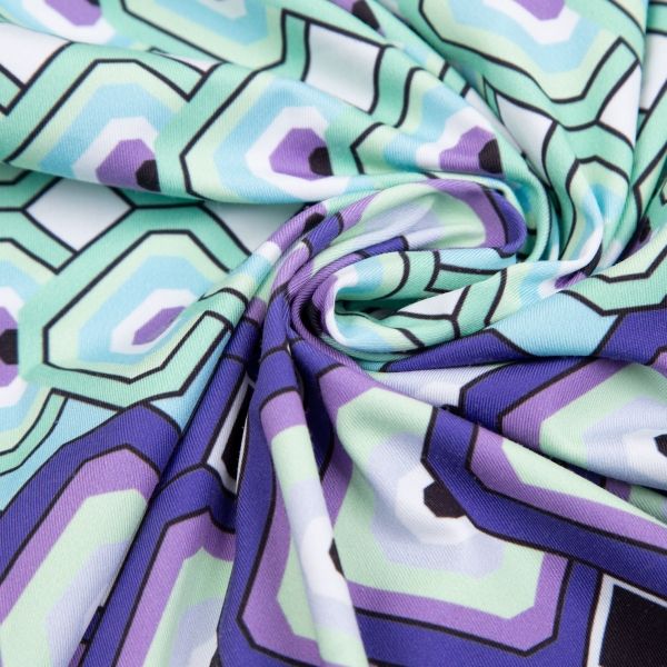 エミリオプッチEMILIO PUCCI 幾何学プリントスクエアネック半袖