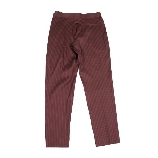 ジャンポールゴルチエ オムJean Paul GAULTIER HOMME ストレッチオルタネイトストライプパンツ 赤48 ジャンポールゴルチエ オムJean Paul GAULTIER HOMME ストレッチ