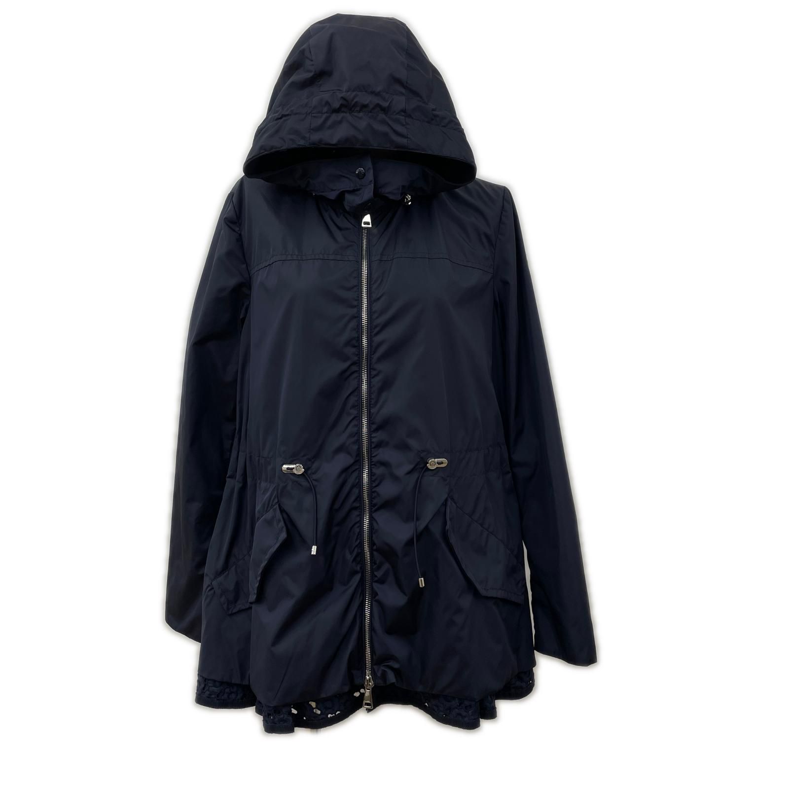 モンクレール MONCLER ロータス ナイロンコート ペプラムフリル サイズ