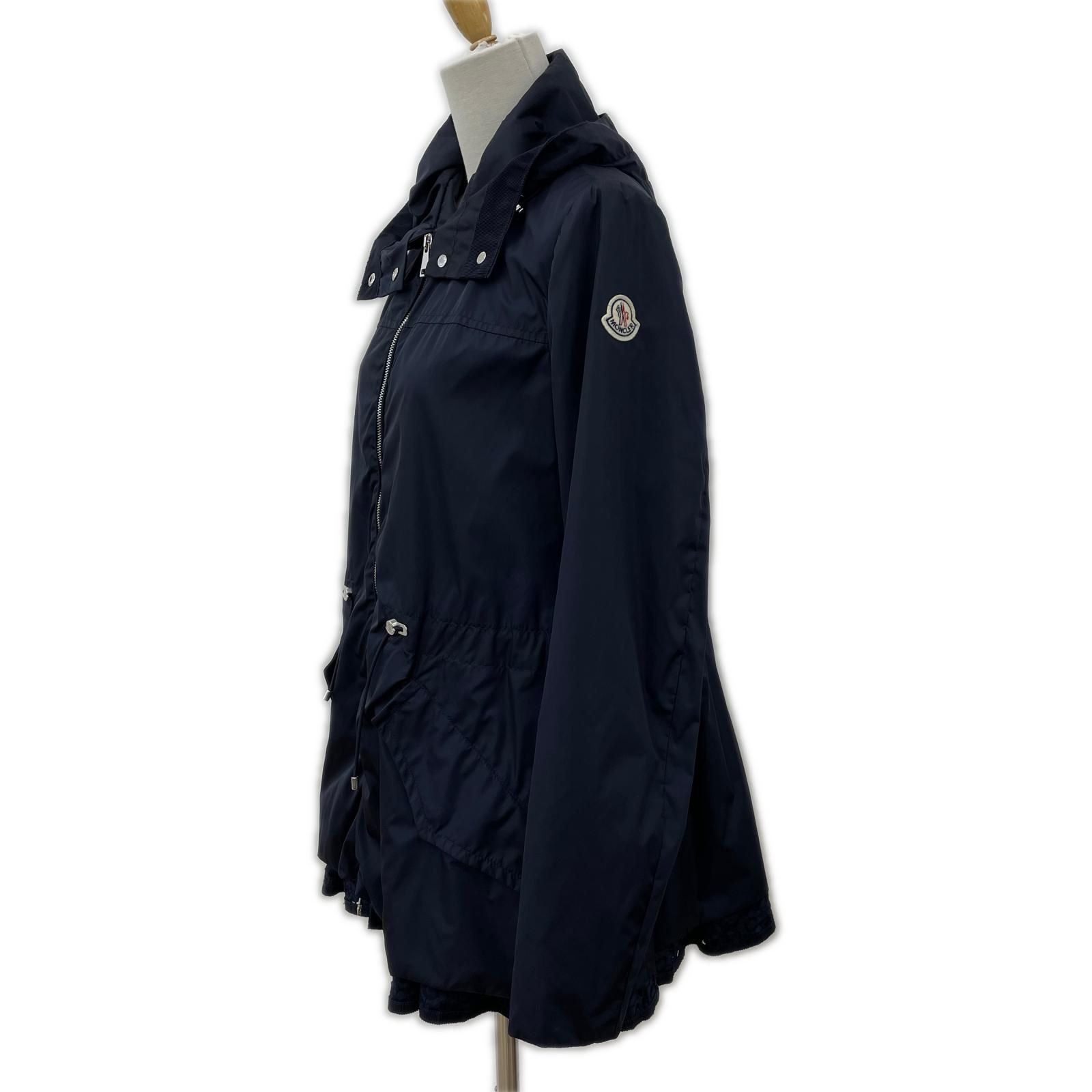 モンクレール MONCLER ロータス ナイロンコート ペプラムフリル サイズ
