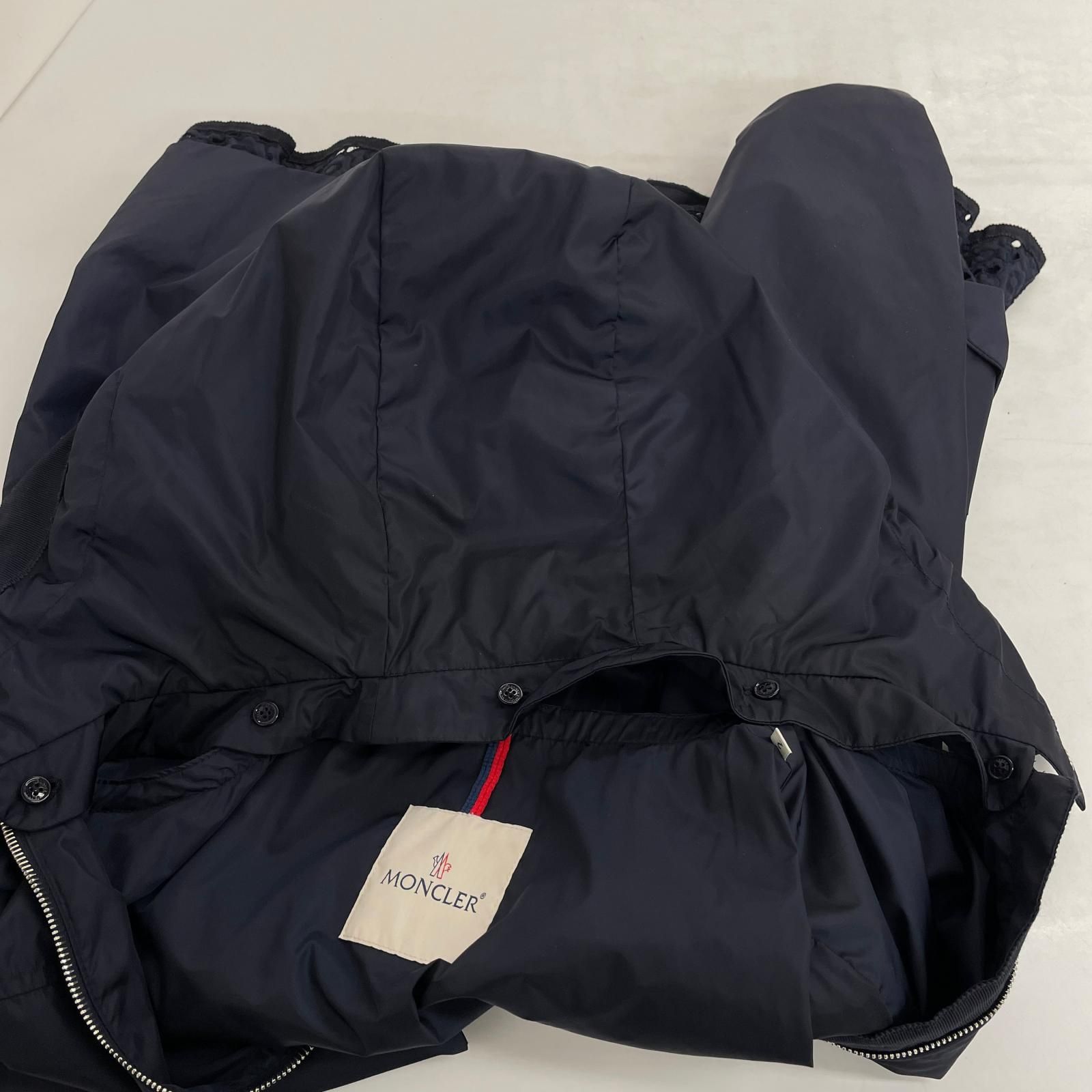 モンクレール MONCLER ロータス ナイロンコート ペプラムフリル サイズ