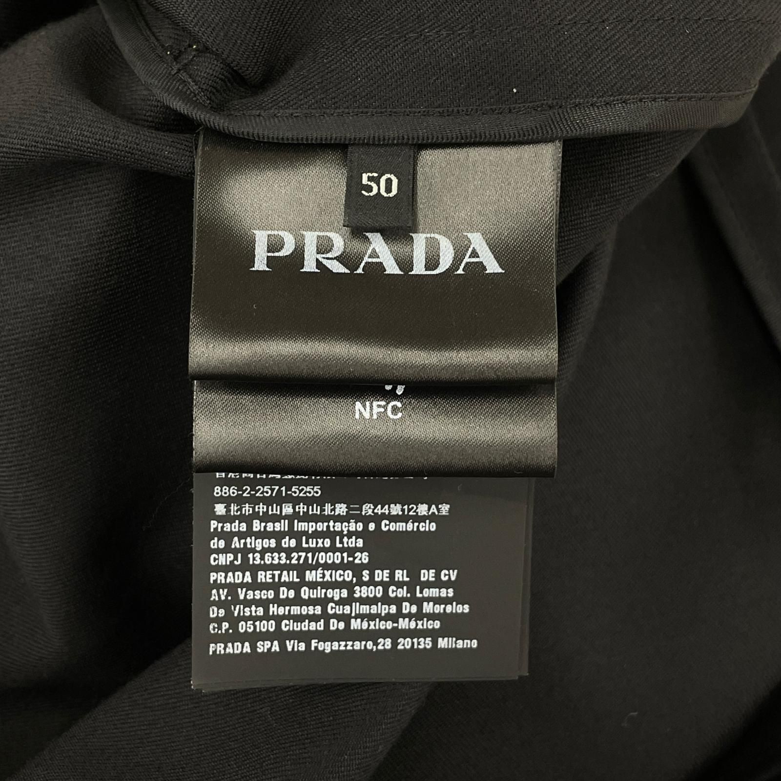 プラダ PRADA トレンチコート サイズ50 ブラック SGC062 S221 9B1