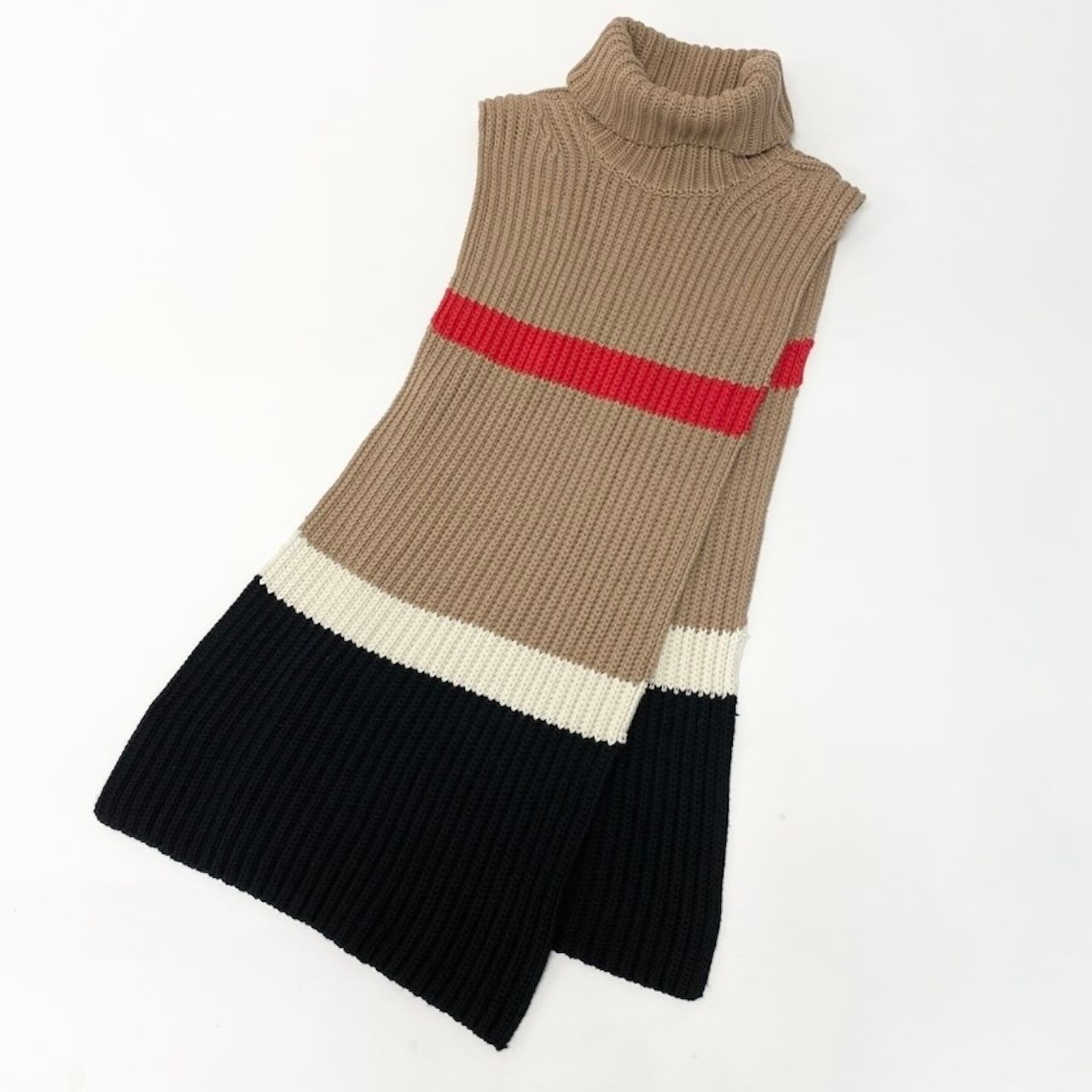 BURBERRY バーバリー タートルネック ケープ ポンチョ カシミヤ