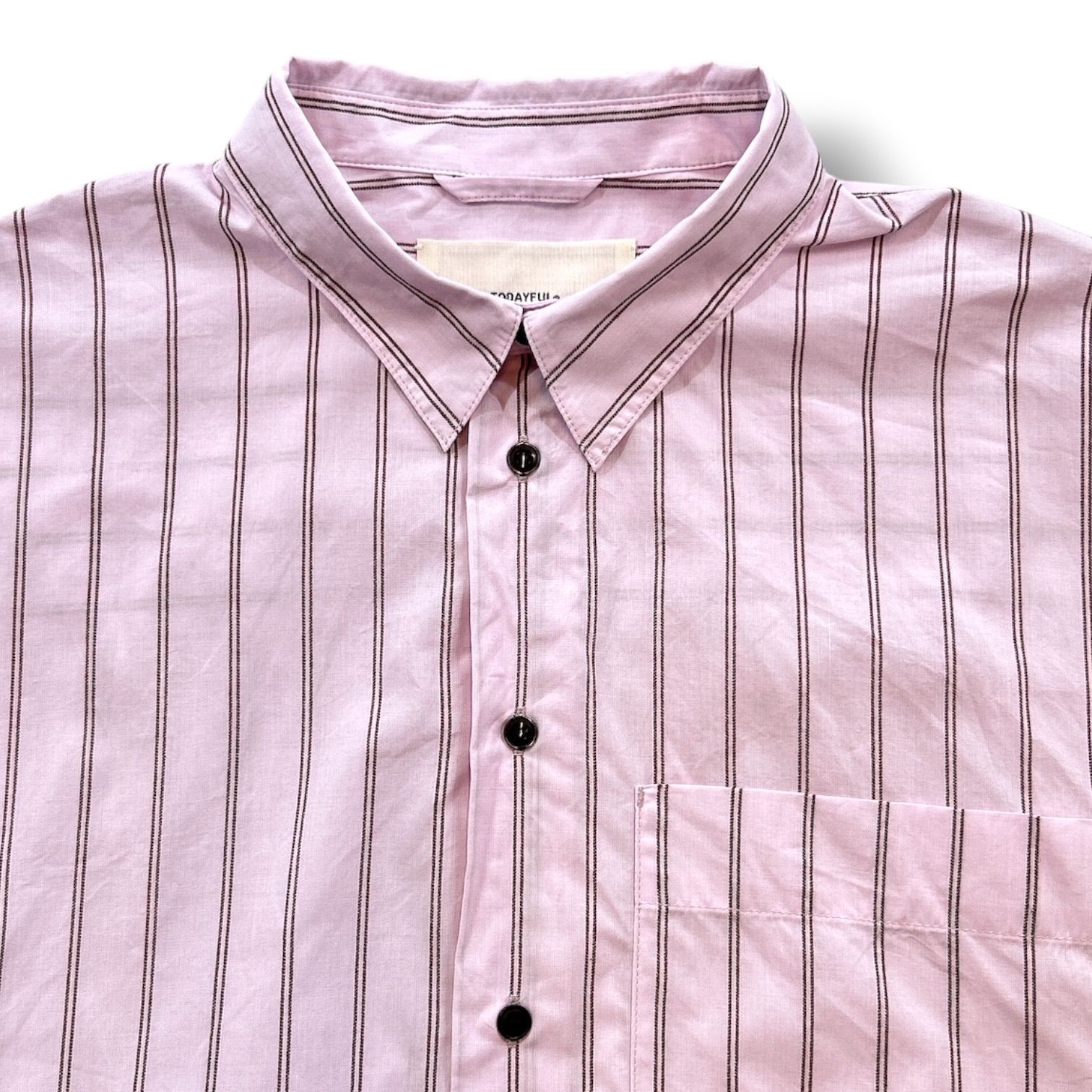 TODAYFUL トゥデイフル Stripe Pocket Shirts ストライプポケット