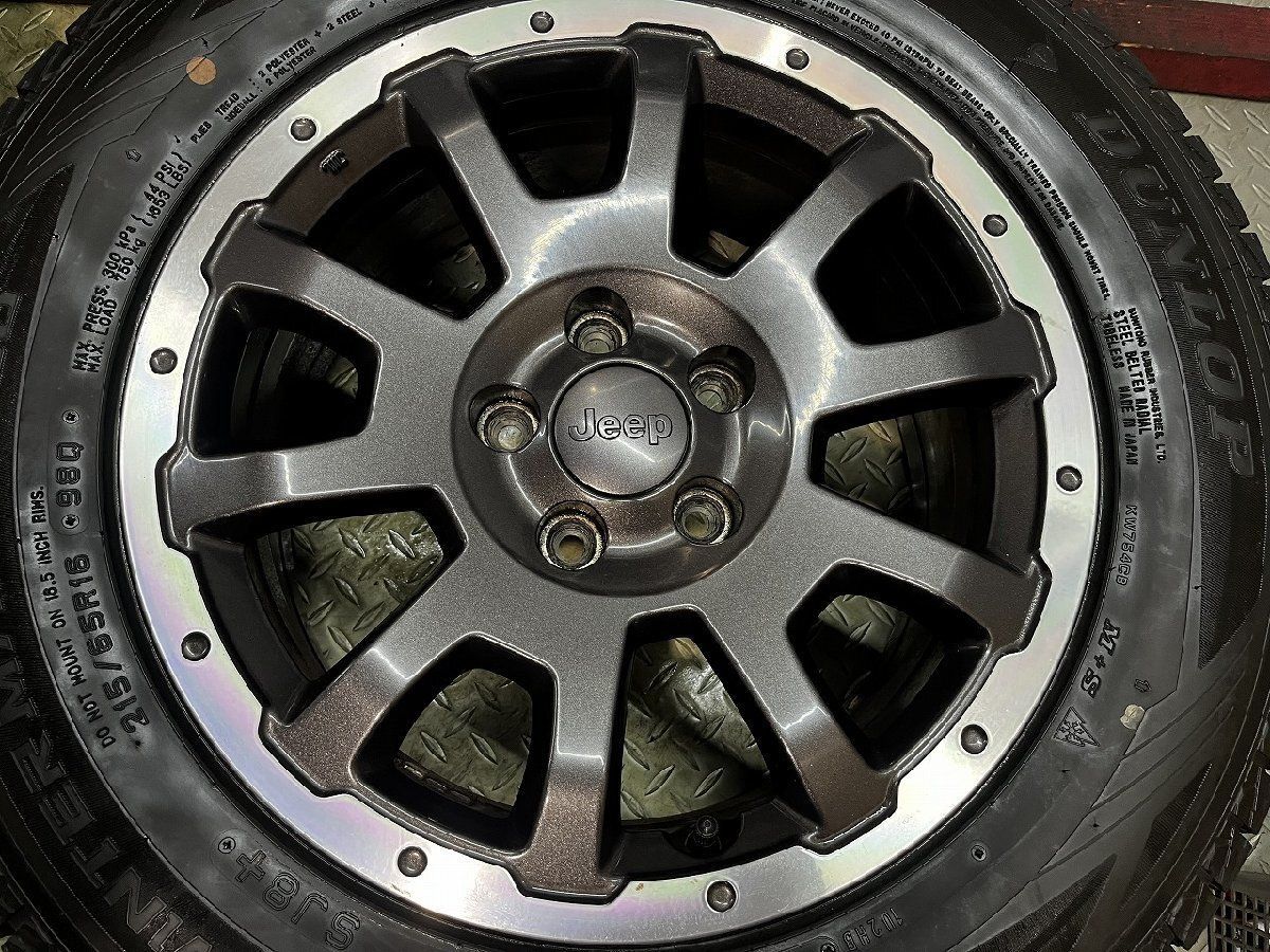DL SJ8+ 215/65R16】スタッドレス【Jeep レネゲード 純正ホイール 16