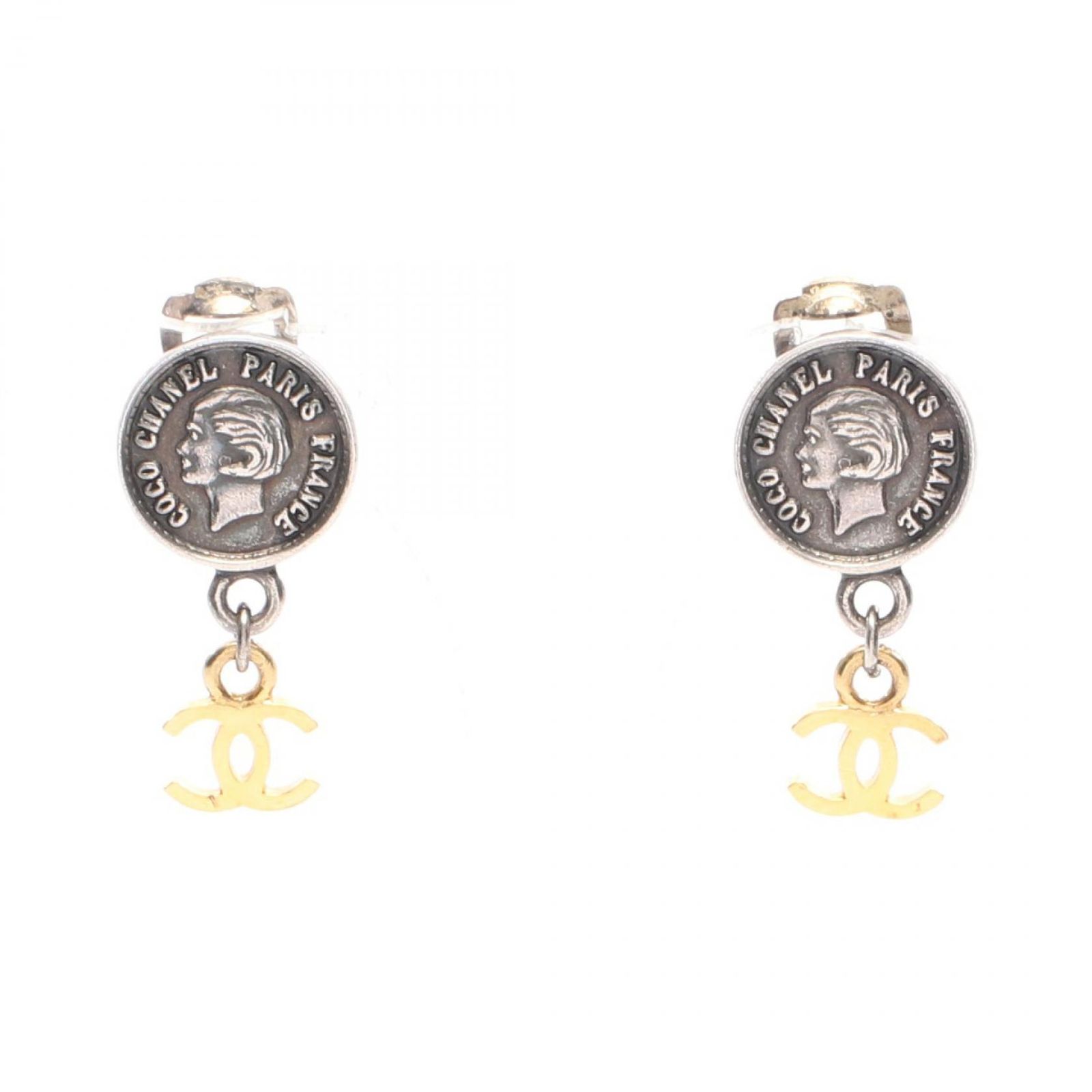 CHANEL シャネル ココマーク メダリオン スウィング イヤリング