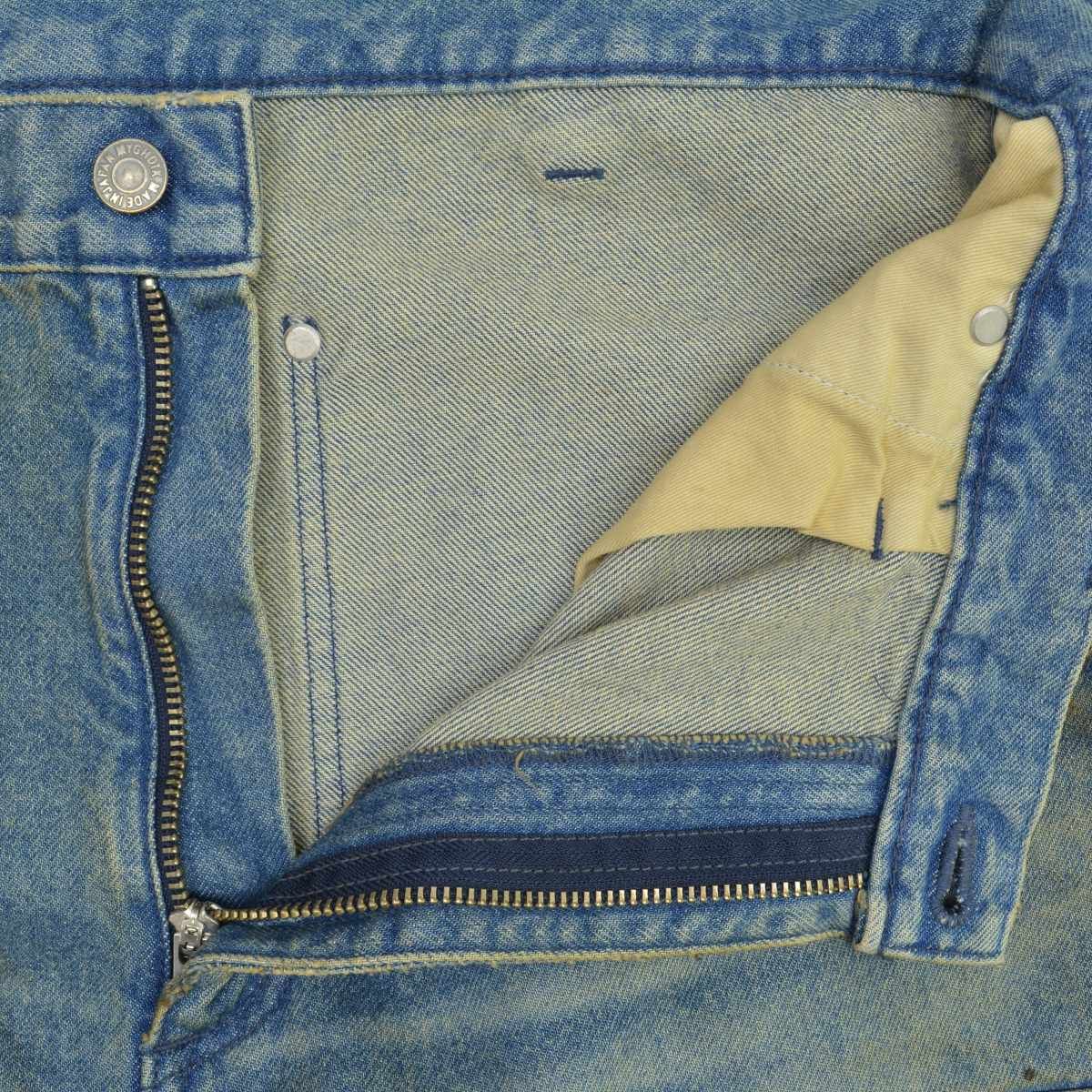 MIYAGIHIDETAKA】Damaged Work Pants / BLUE Denimデニムパンツ - メルカリ