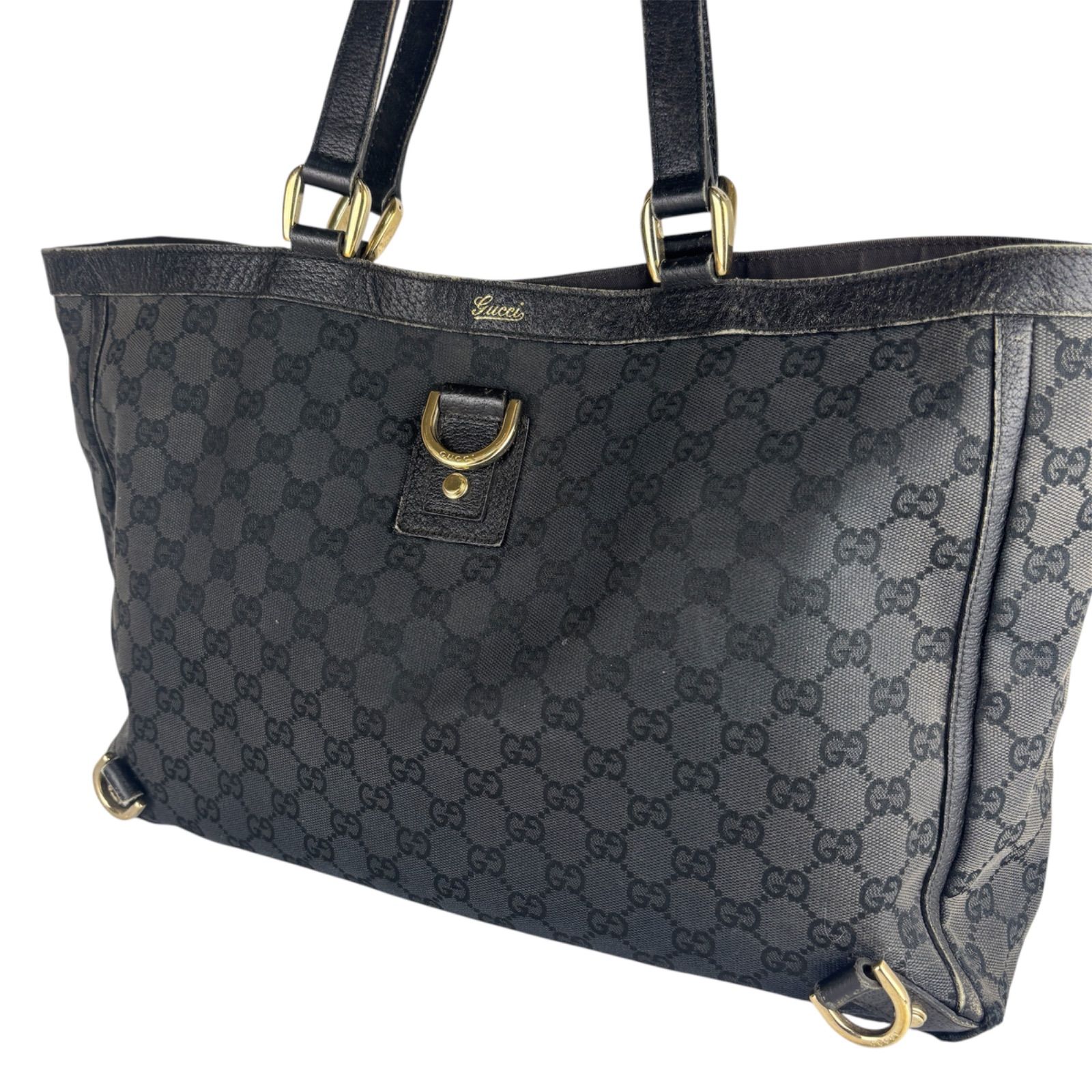 GUCCI グッチ アビー GGキャンバス トートバッグ 141472 ブラック