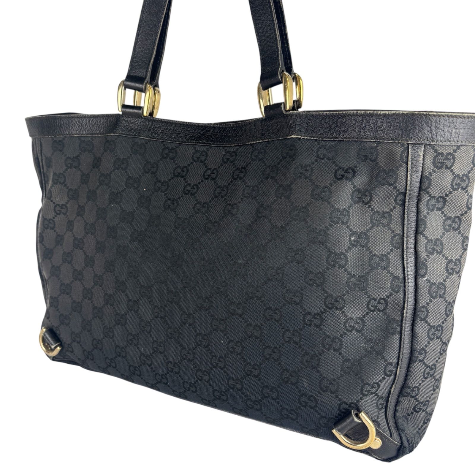 GUCCI グッチ アビー GGキャンバス トートバッグ 141472 ブラック
