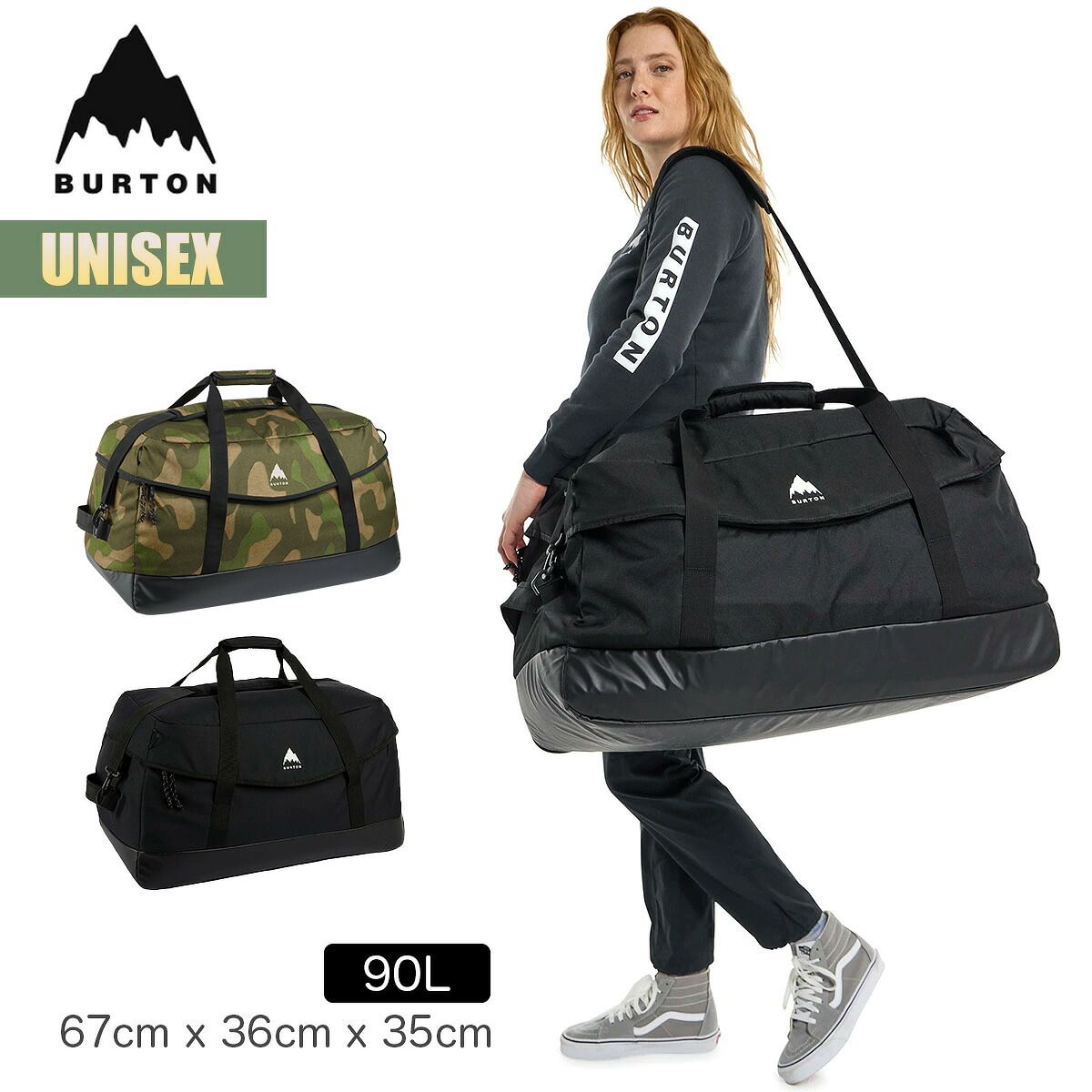 バートン ダッフルバッグ 26-27 Burton フライトアテンダント 90リットル 27WIN-234851 Flight Attendant Duffel Bag スノーボード トリップ 旅行 トラベル アウトドア キャンプ 2026-2027 正規品