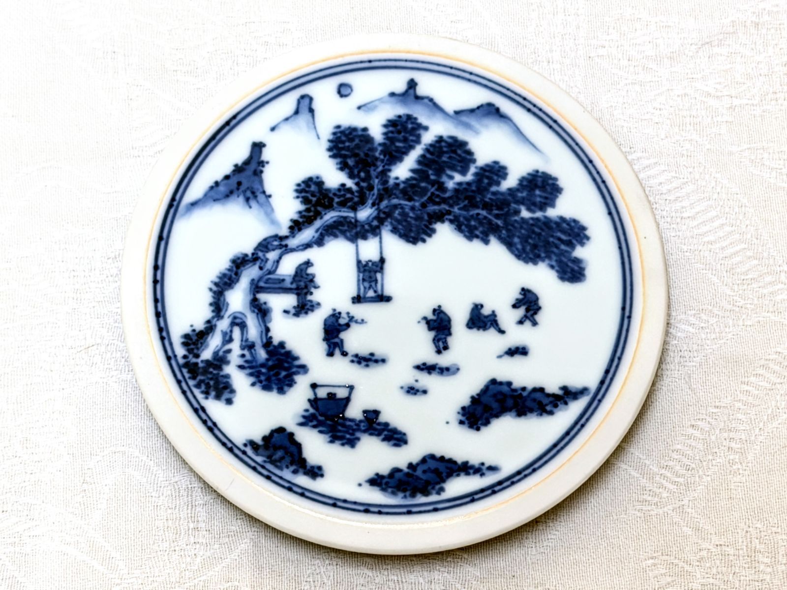 D266【未使用】京焼 土山松泉 青華祥瑞文 水指 共布・共箱付 - メルカリ