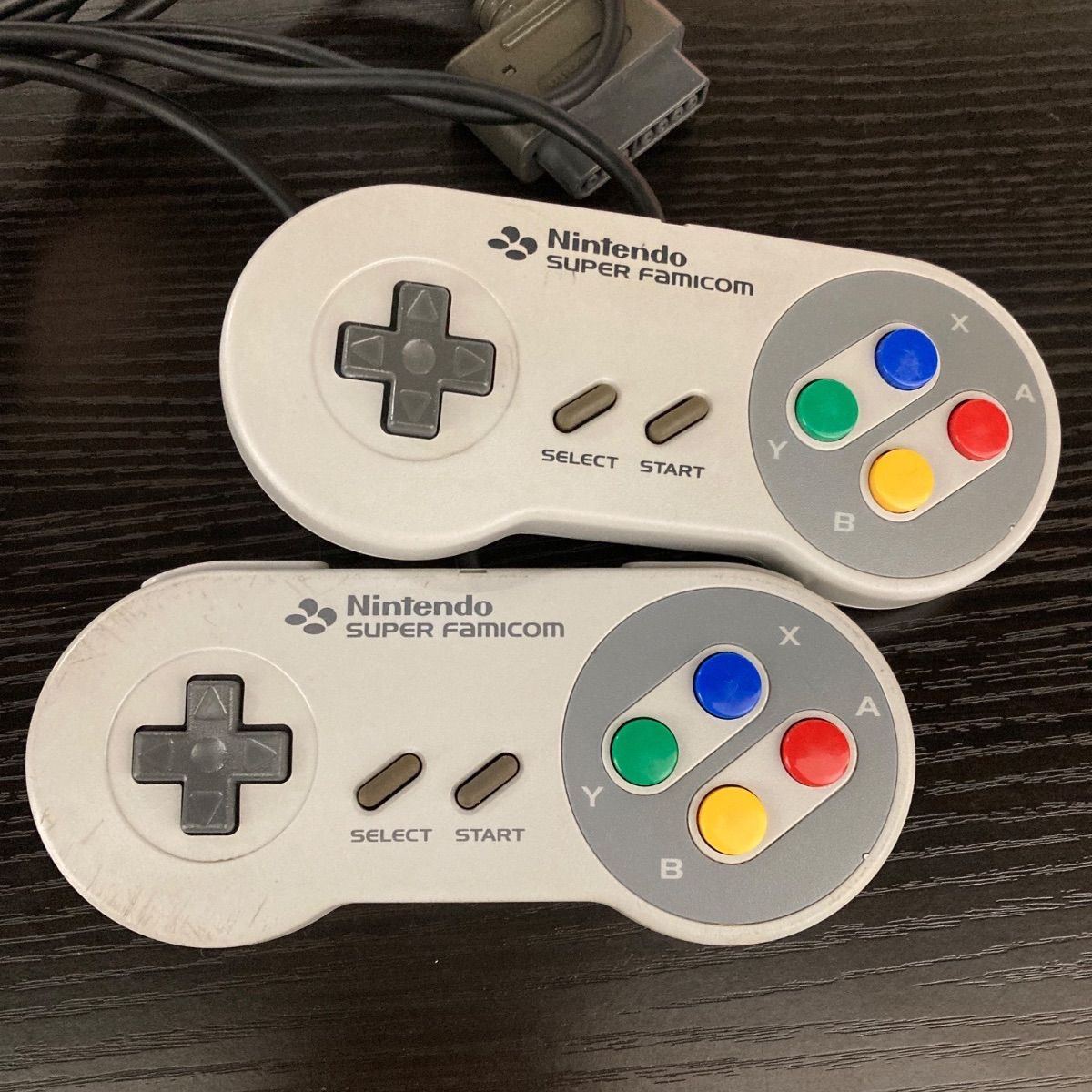 A78【整備済み】スーパーファミコン 純正 コントローラー 2個セット