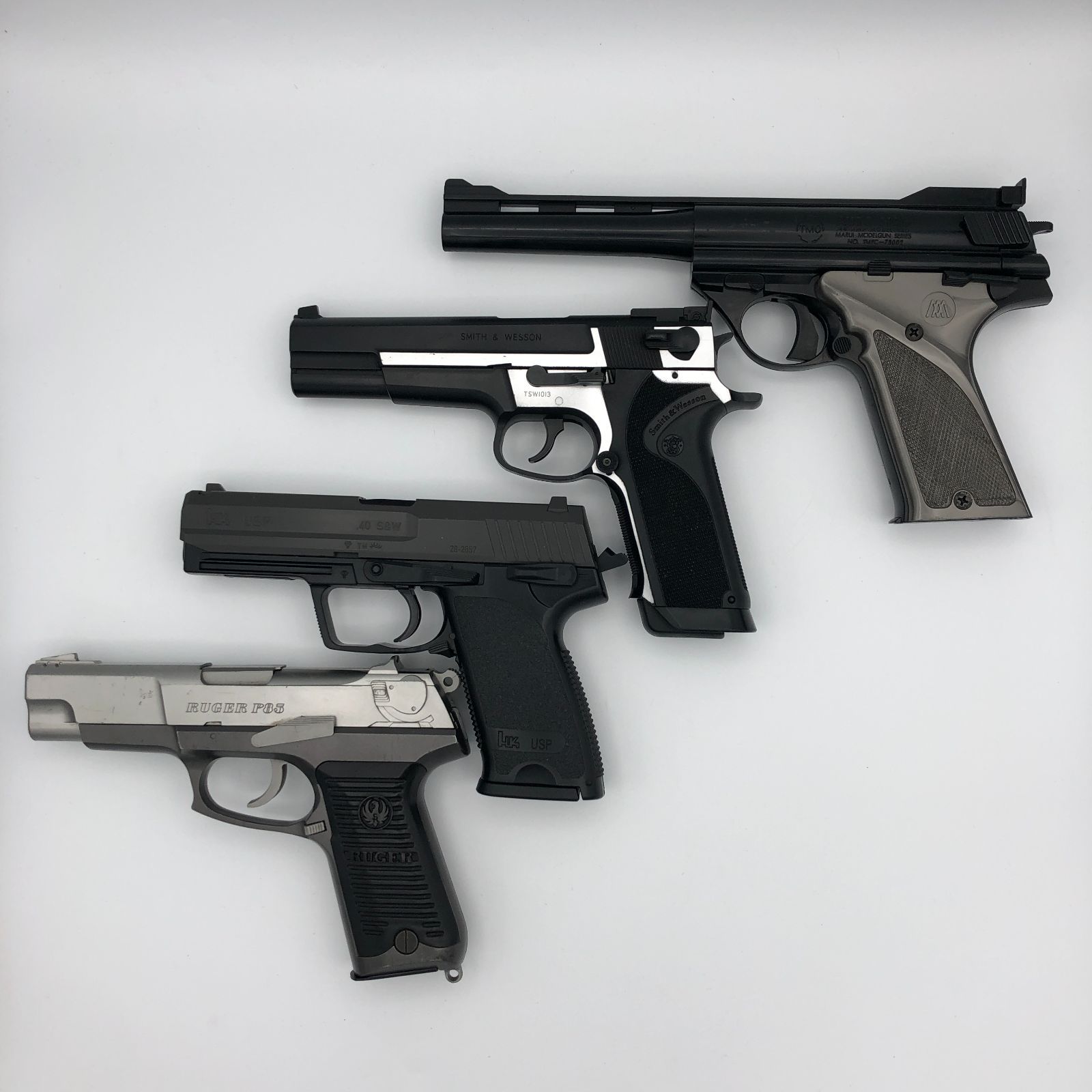 【動作未確認】　東京マルイ　エアガン　４点セット　「RUGER P85」　「H&K USP」　「S&W PC356」　「44オートマグ」　#i00300