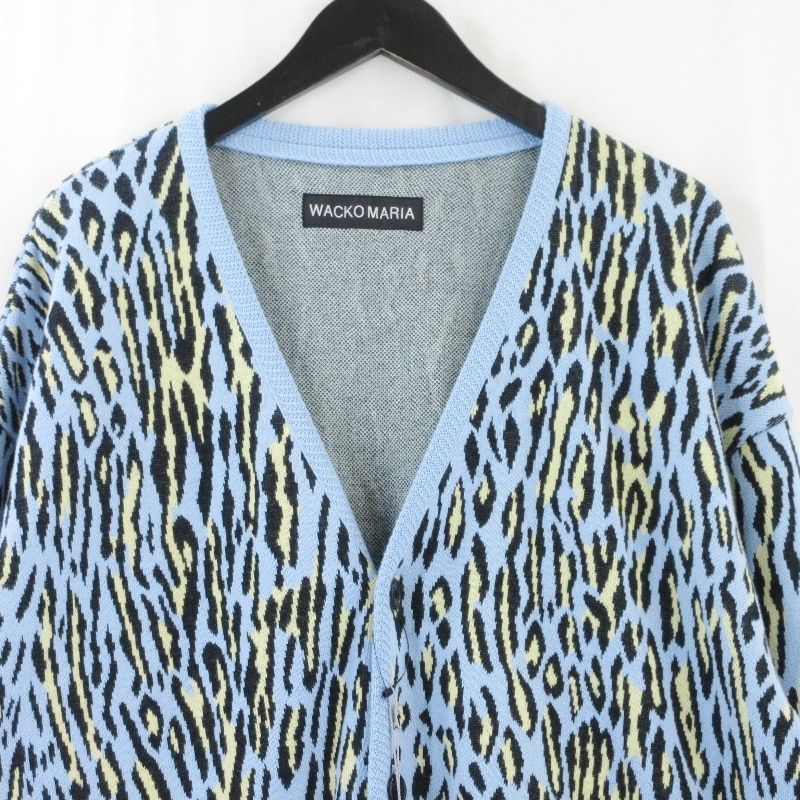 美品 WACKO MARIA ワコマリア LEOPARD JACQUARD CARDIGAN TYPE-2 26SS