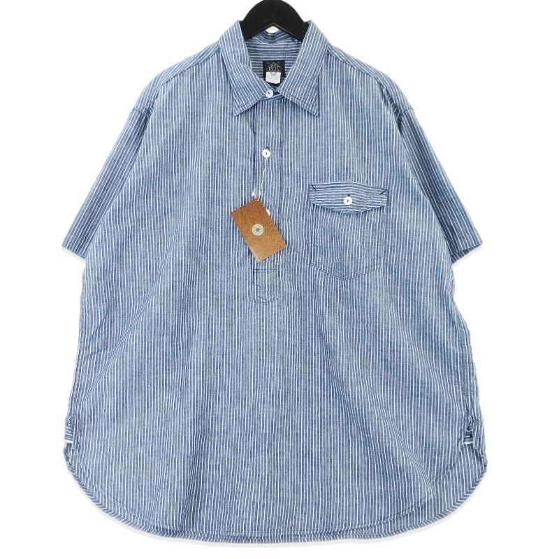 未使用 POST O'ALLS ポストオーバーオールズ NAVY CUT S/S 3213S-SC