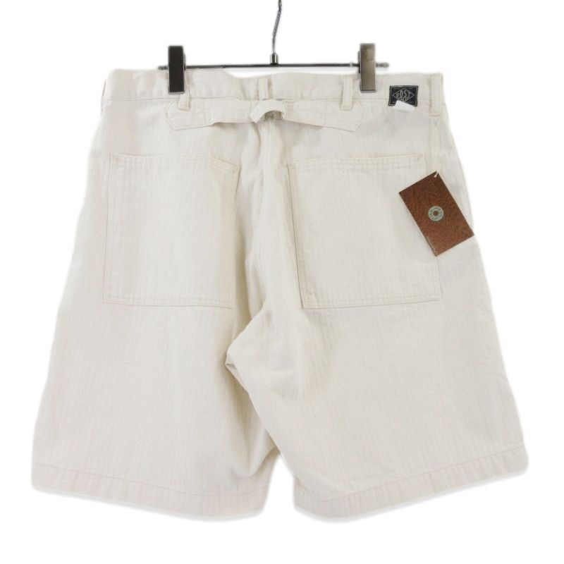 未使用 POST O'ALLS ポストオーバーオールズ SWEETBEAR SHORT 3327S-MH4 ショートパンツ ヘリンボーン mini HBT ナチュラル M  99001466 未使用 POST O'ALLS ポストオーバーオールズ SWEETBEAR SHORT 3327S