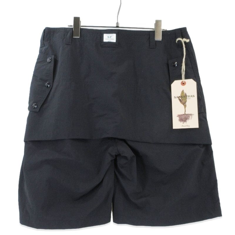 未使用 SASSAFRAS ササフラス Seed Bomb PANTS 1/2 Nylon Ripstop SF-262358 シードボムパンツ ショートパンツ ブラック M  99001468 未使用 SASSAFRAS ササフラス Seed Bomb PANTS 1/2 Nylon Ripstop SF