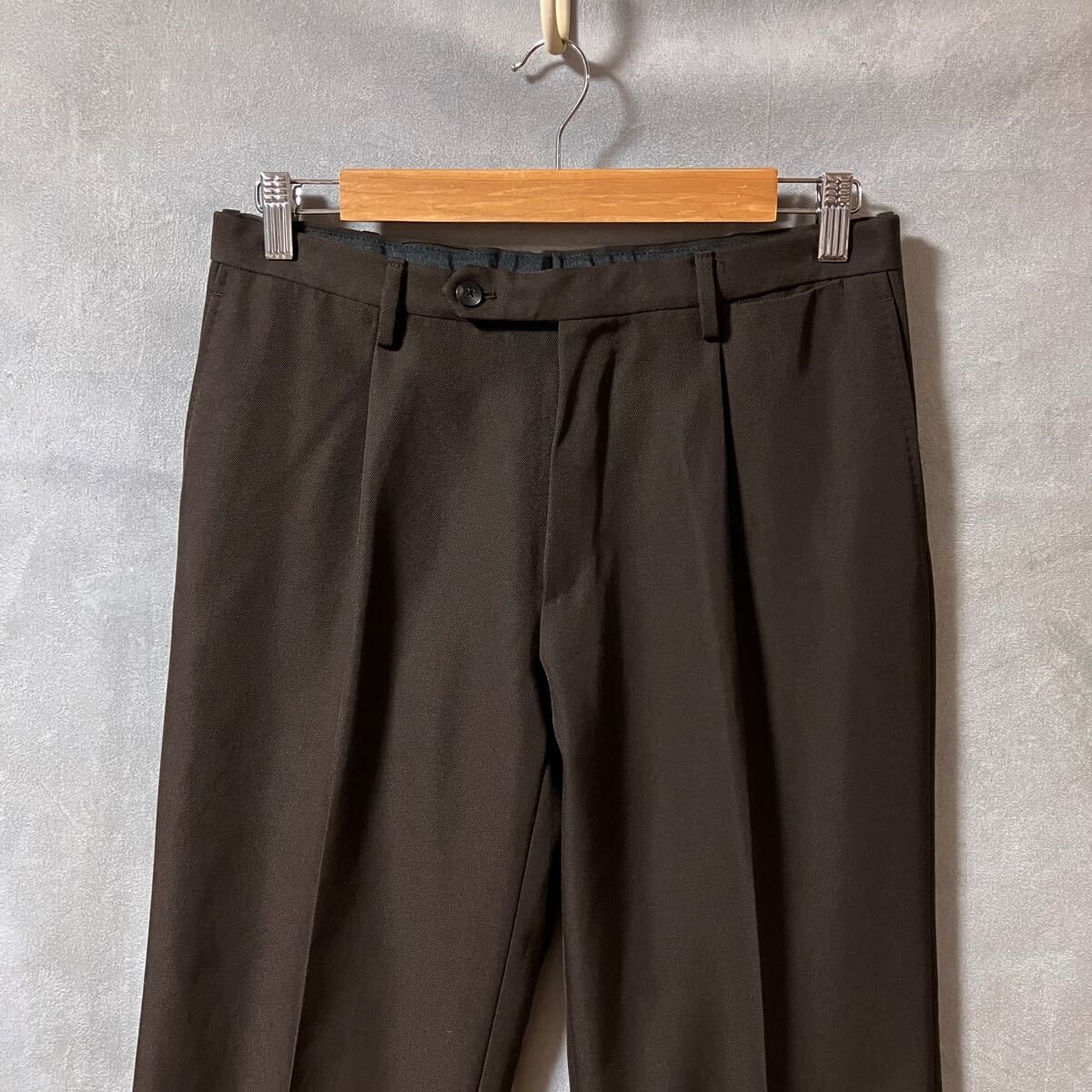 CARUSO カルーゾ Bshop 別注 ポリエステルウール 1タック ワイド