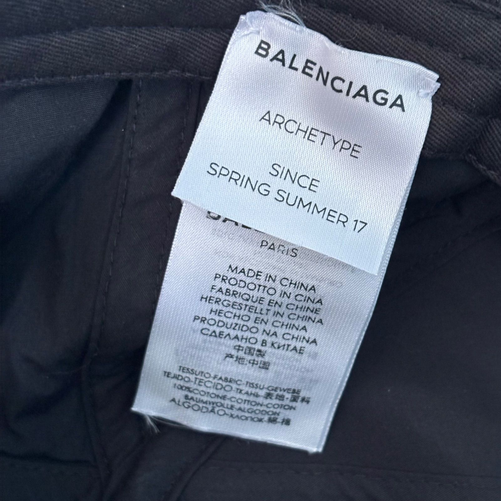 A15 BALENCIAGA バレンシアガ ベースボールキャップ 帽子 ロゴ刺繍
