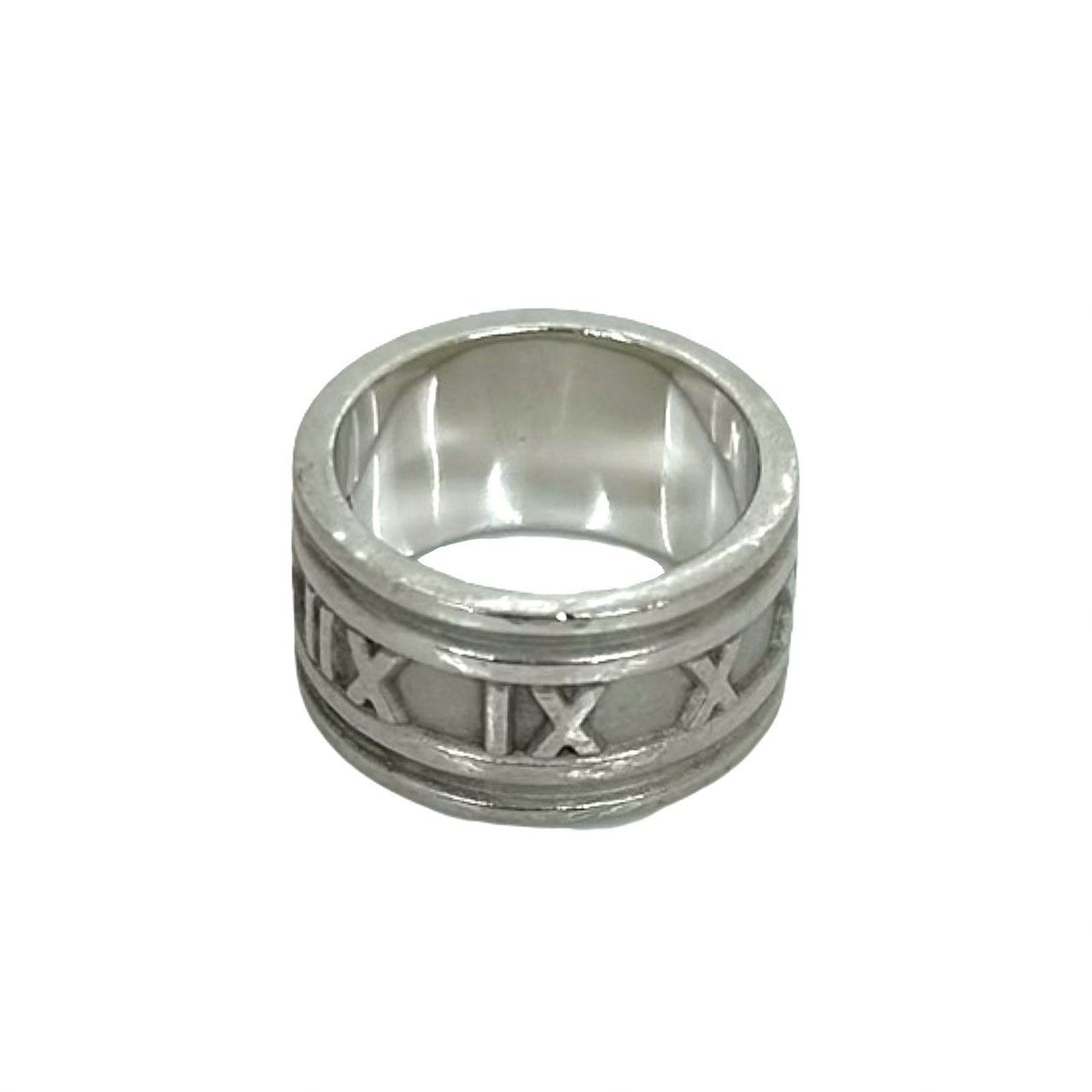 極 美品 TIFFANY&Co. ティファニー アトラス ワイド リング シルバー