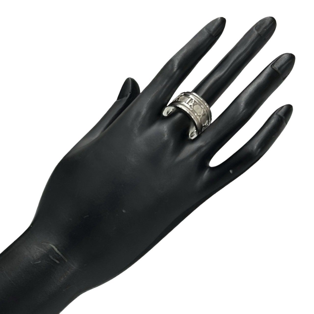 極 美品 TIFFANY&Co. ティファニー アトラス ワイド リング シルバー