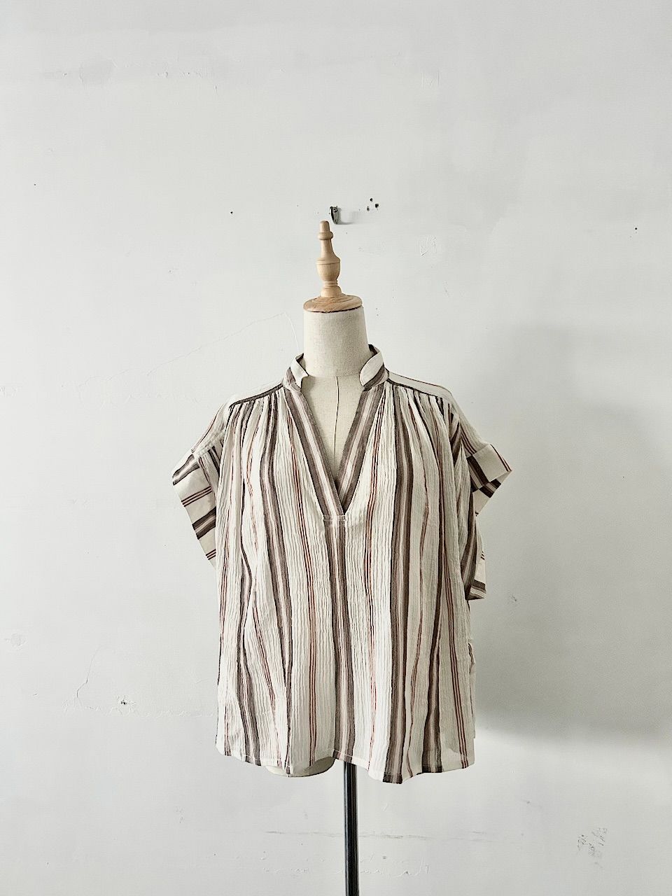 【未使用】VANESSA BRUNO Cory Striped Blouse