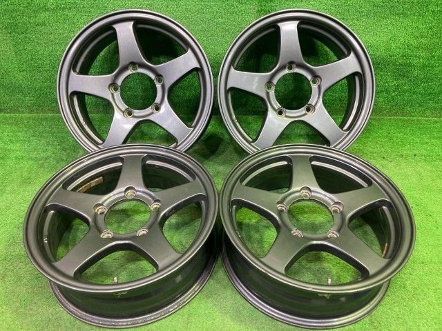 社外 ｼﾞﾑﾆｰ ホイール アルミ ガンメタ 16インチ 5.5J 5穴 4本 139.7 +22