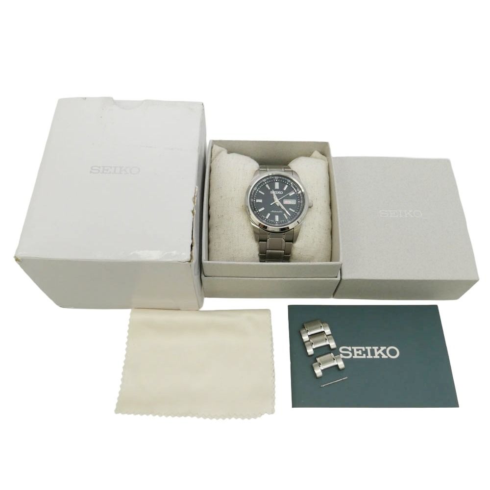 SEIKO セイコー SARV003 SELECTION メカニカル カレンダー付 自動巻き 腕時計 シルバー系【中古】 SEIKO セイコー SARV003 SELECTION メカニカル カレンダー付 自動巻き