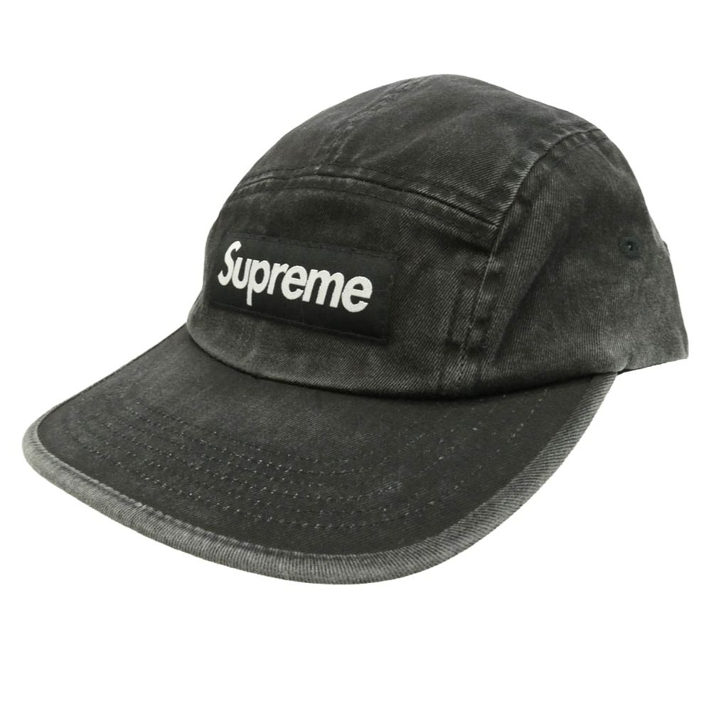 Supreme シュプリーム 25SS Washed Chino Twill Camp Cap ウォッシュド チノ ツイル キャンプキャップ ブラック系 58cm【中古】 Supreme シュプリーム 25SS Washed Chino Twill Camp Cap ウォッシュド