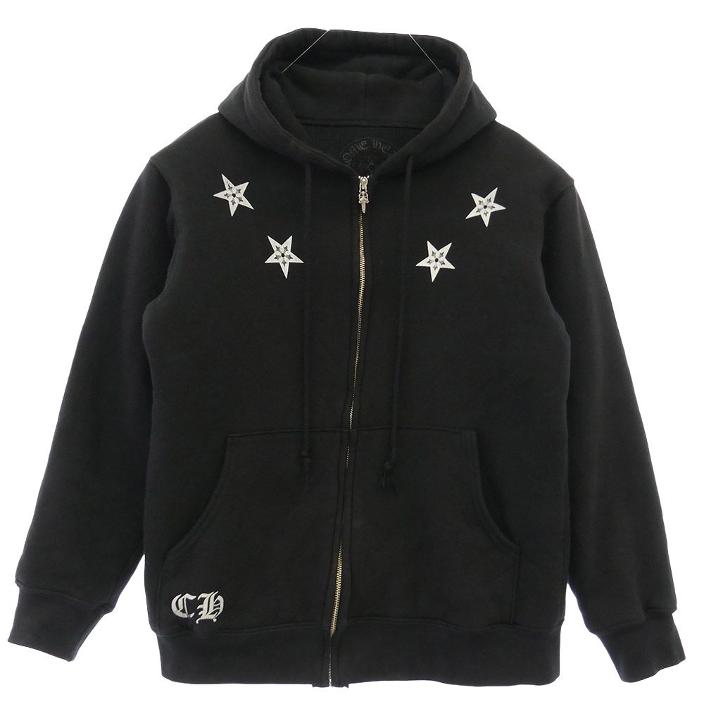 CHROME HEARTS クロムハーツ（原本無） Star Zip Hoodie スター