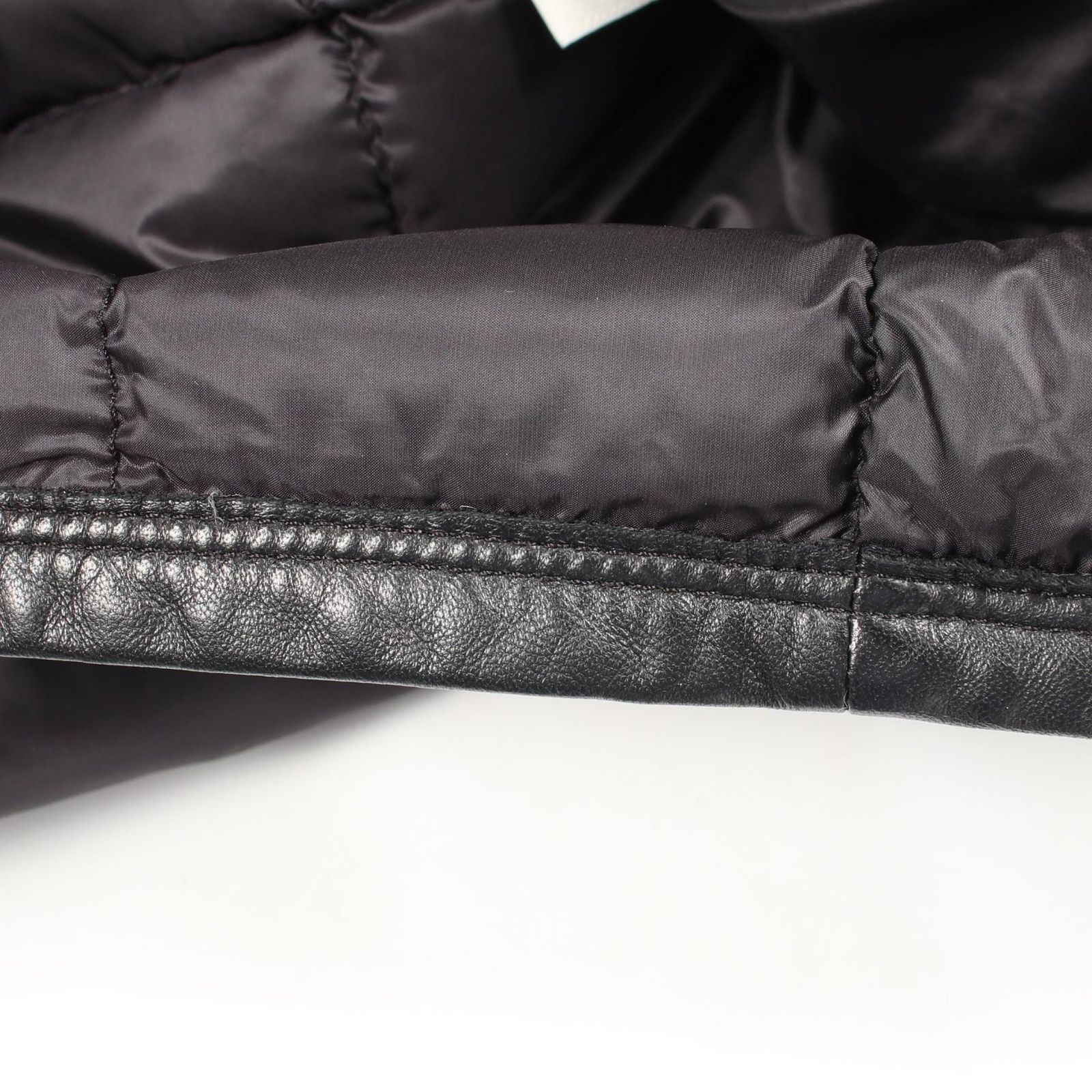 モンクレール MONCLER ダウンジャケット TRIONPHE 切替 1A52000 レザー