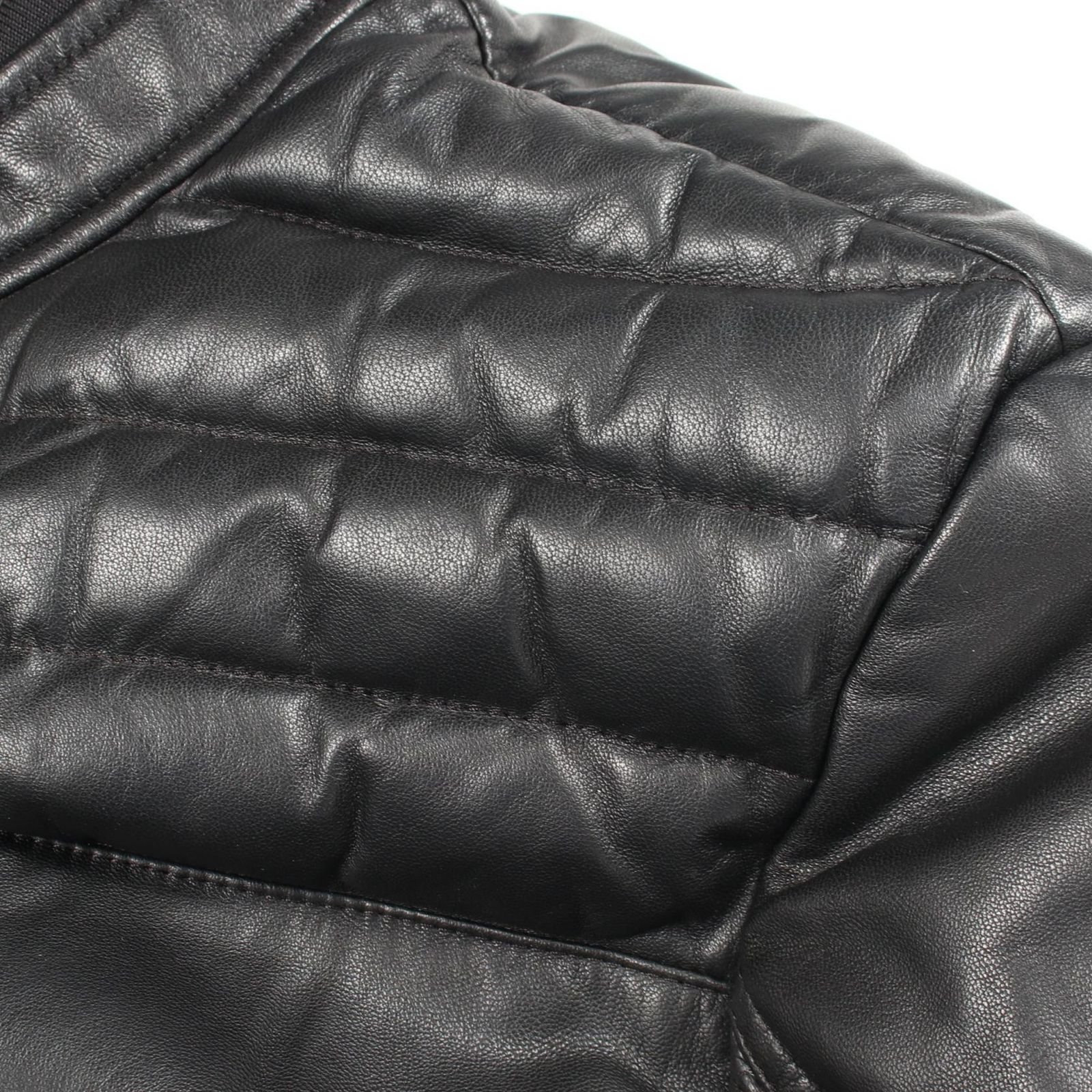 モンクレール MONCLER ダウンジャケット TRIONPHE 切替 1A52000 レザー