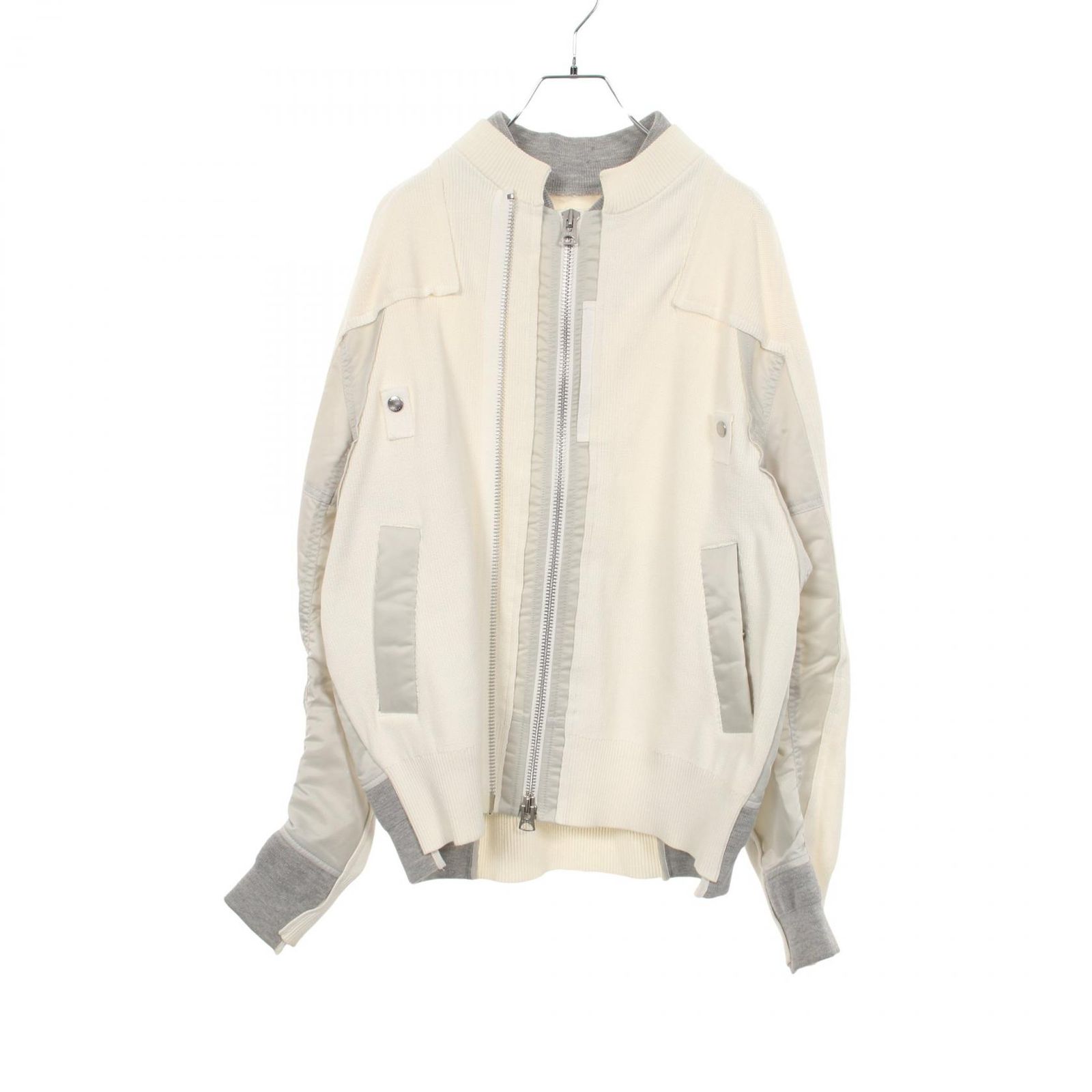 サカイ Sacai ブルゾン ニット切替 22-02712M ナイロン ジャケット レディース Used A 34,970円