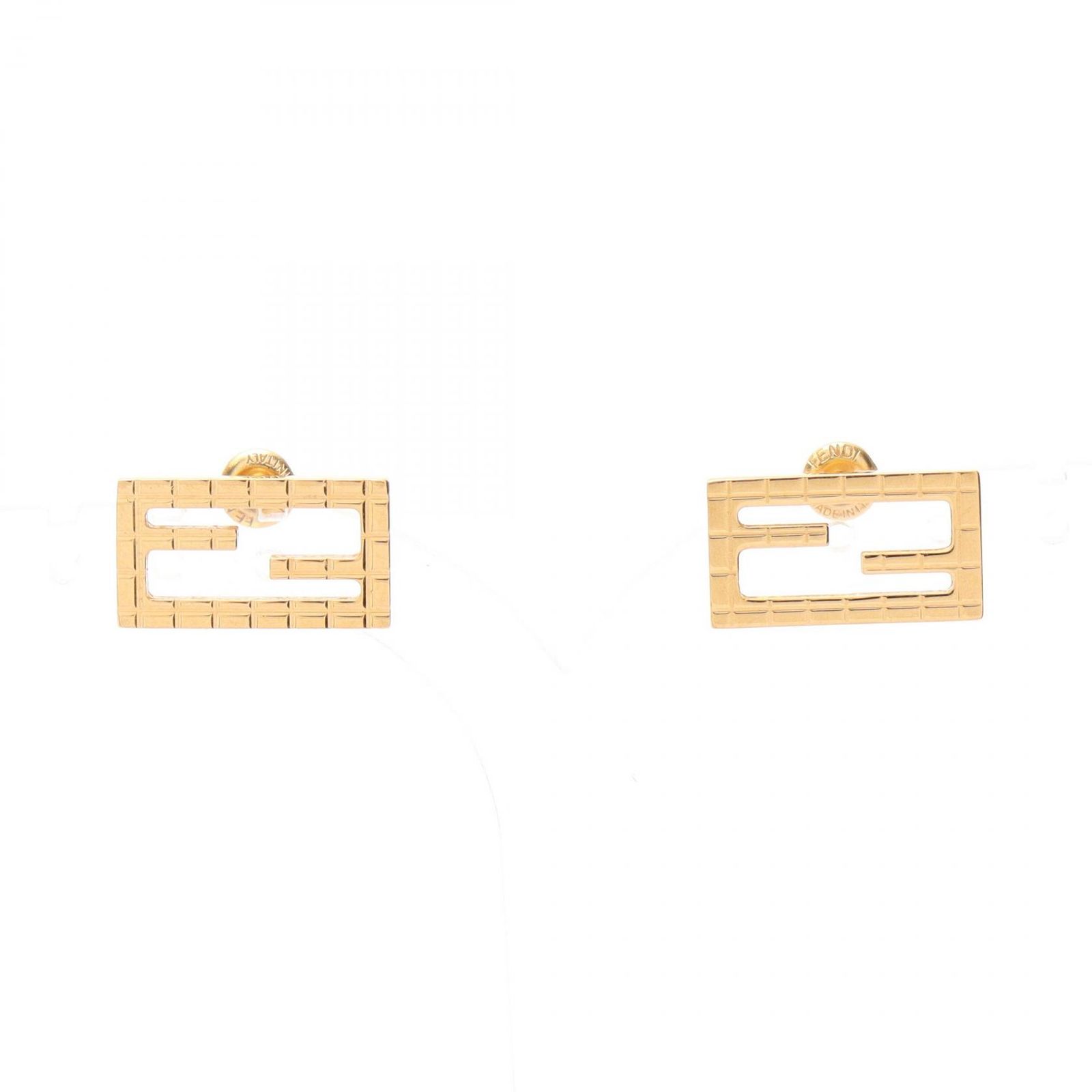 フェンディ FENDI ピアス バゲット GP（ゴールドメッキ） ピアス レディース Used A