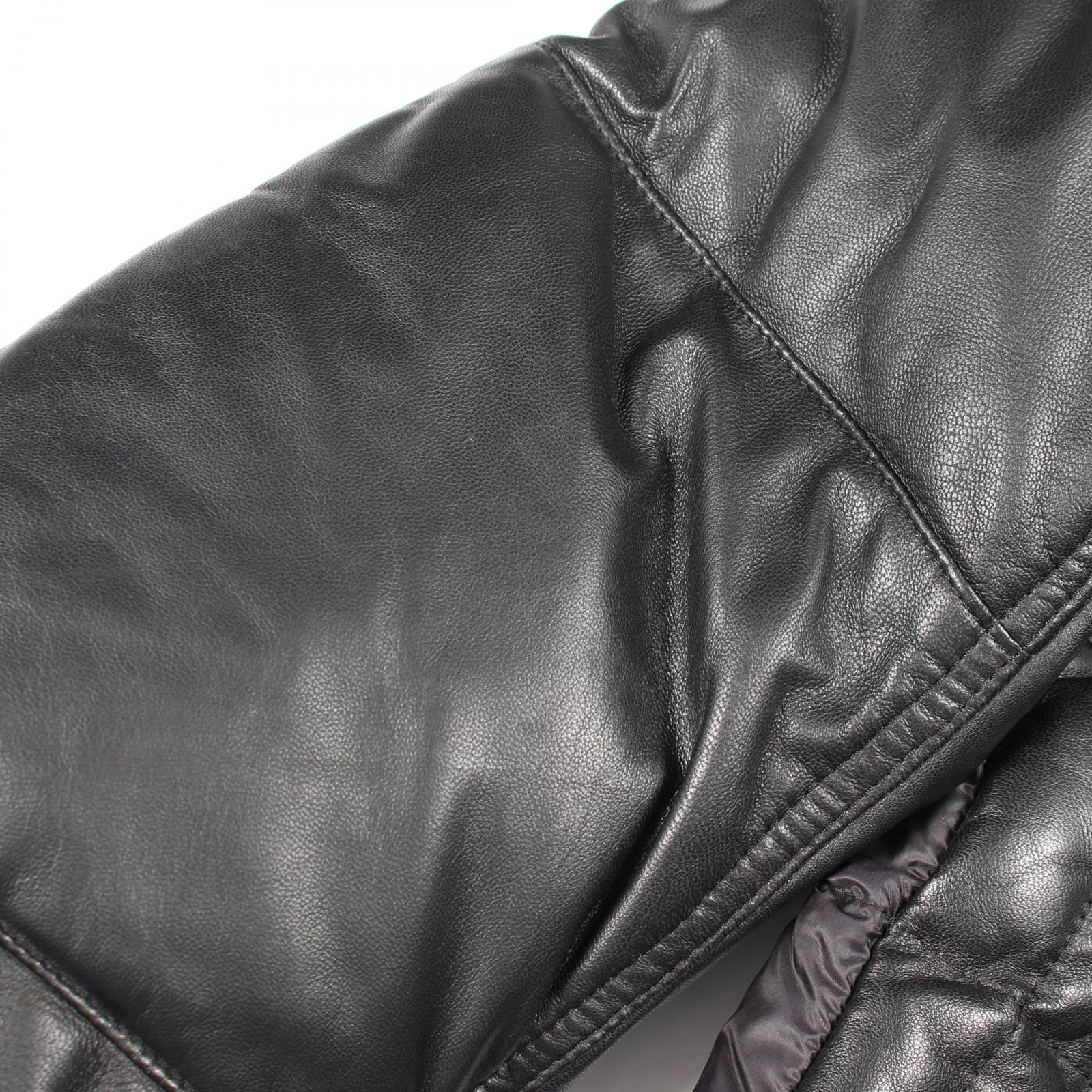 モンクレール MONCLER ダウンジャケット TRIONPHE 切替 1A52000 レザー