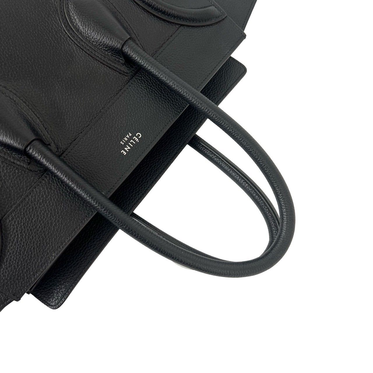 極 美品 CELINE セリーヌ ラゲージ ミニ ショッパー ロゴ レザー 本革 