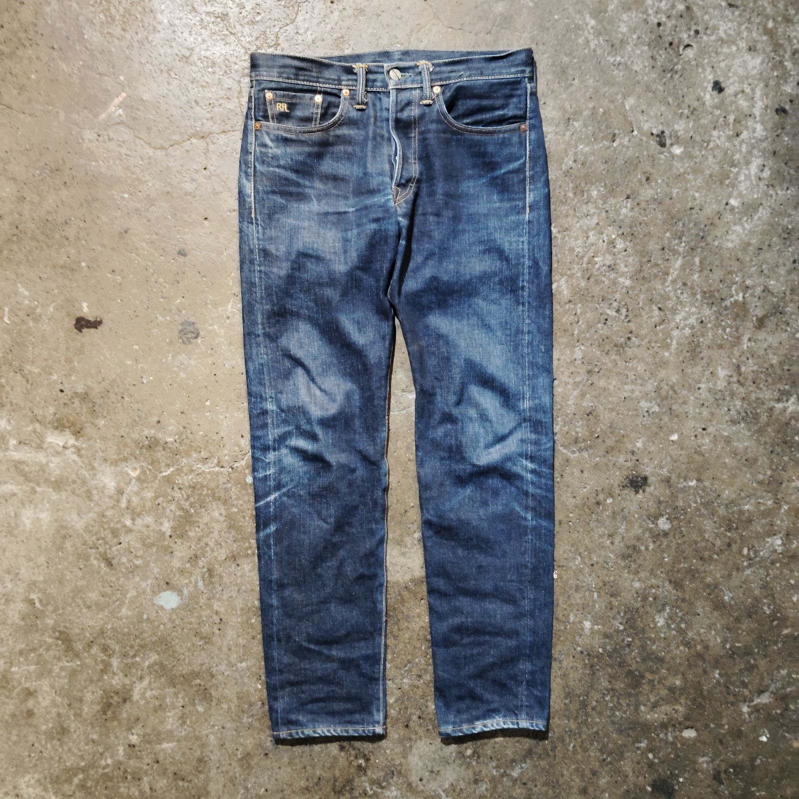 RRL LOW STRAIGHT セルビッジデニム USA製 W30 RRL Lot.R84 STRAIGHT TAPER SELVEDGE DENIM W30 L32 Double RL ダブル
