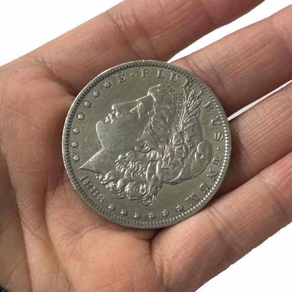coin-54 モルガン銀貨 1883年 1ドル コイン 【銀90％】コンチョ
