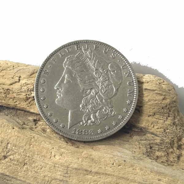 coin-54 モルガン銀貨 1883年 1ドル コイン 【銀90％】コンチョ