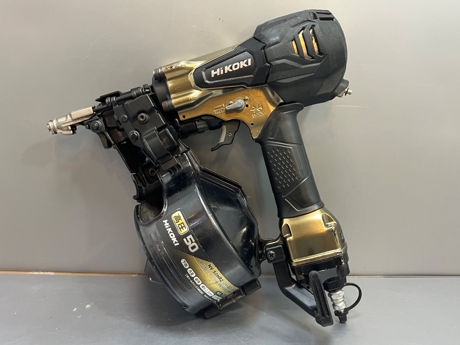 HiKOKI　高圧 ロール釘打機　NV50HR2　動作品　パワー切替え　ハイコーキ