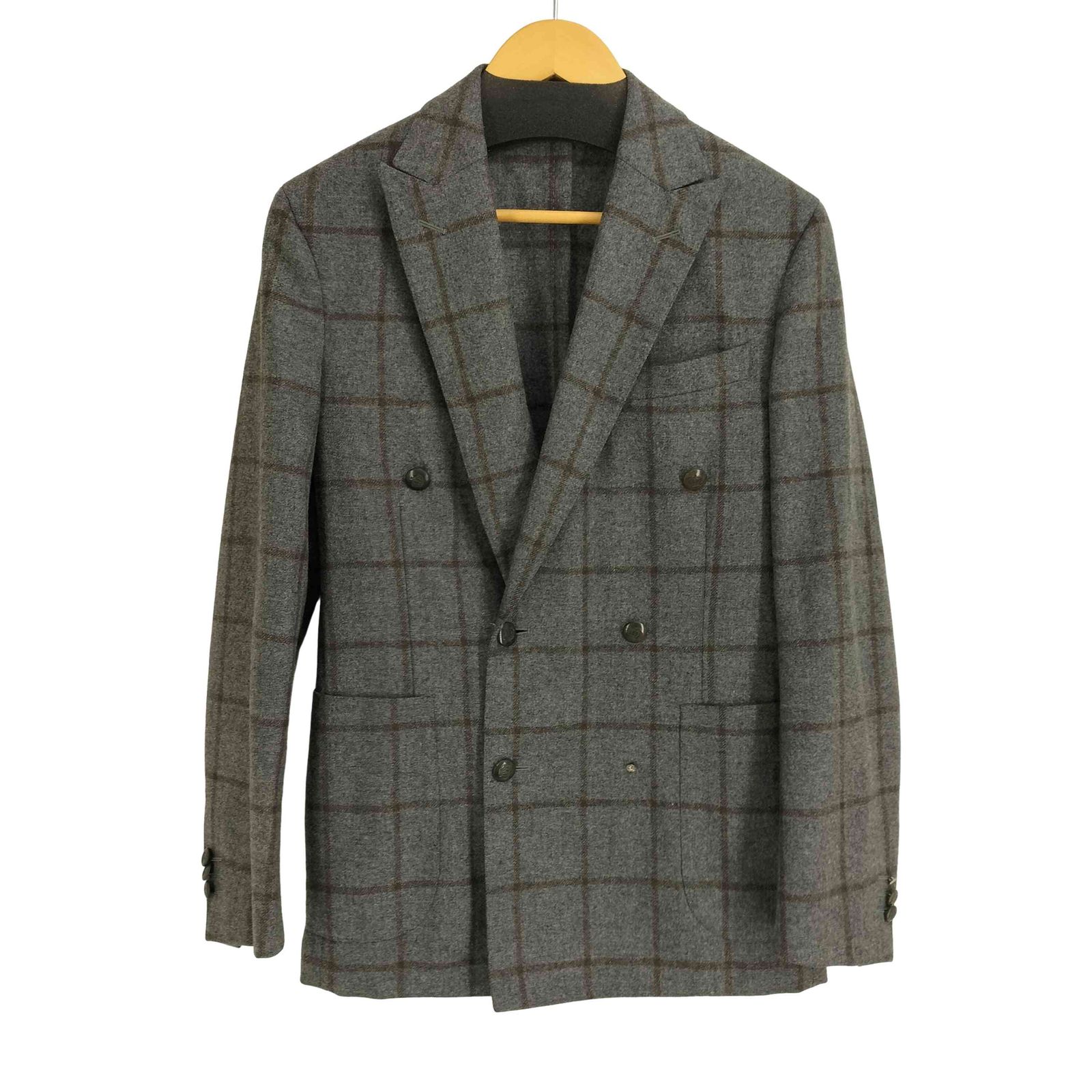 ボリオリ BOGLIOLI DOVER チェックダブルブレストテーラードジャケット
