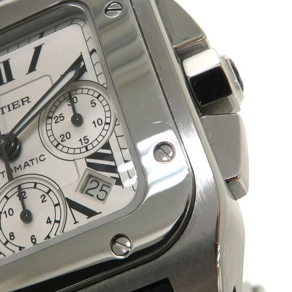 カルティエ サントス100 XL クロノグラフ 41mm W20090X8 メンズ 腕時計