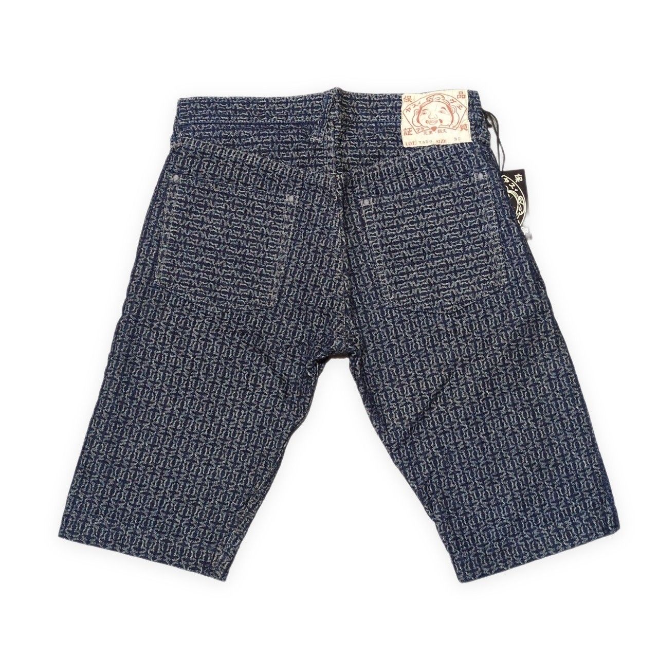 EVISU エヴィス Lot.7550 総柄 ジャガードショートパンツ ハーフパンツ